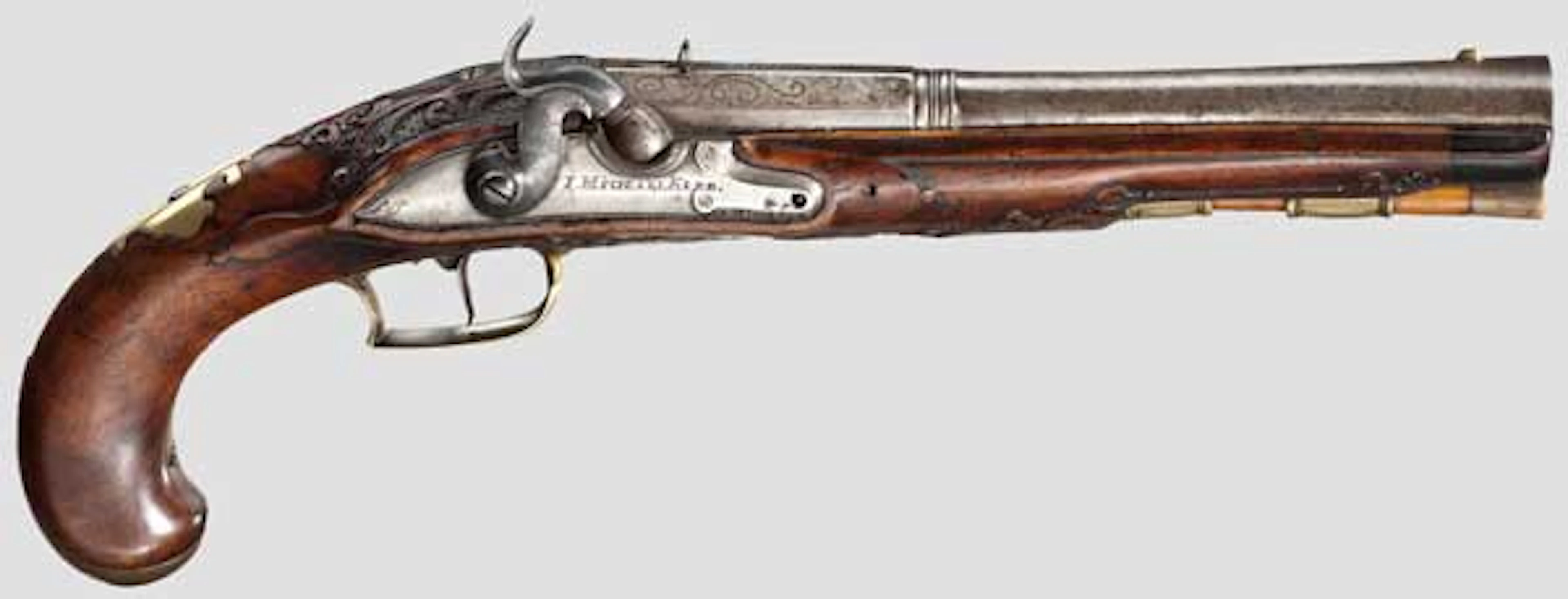 A percussion blunderbuss pistol