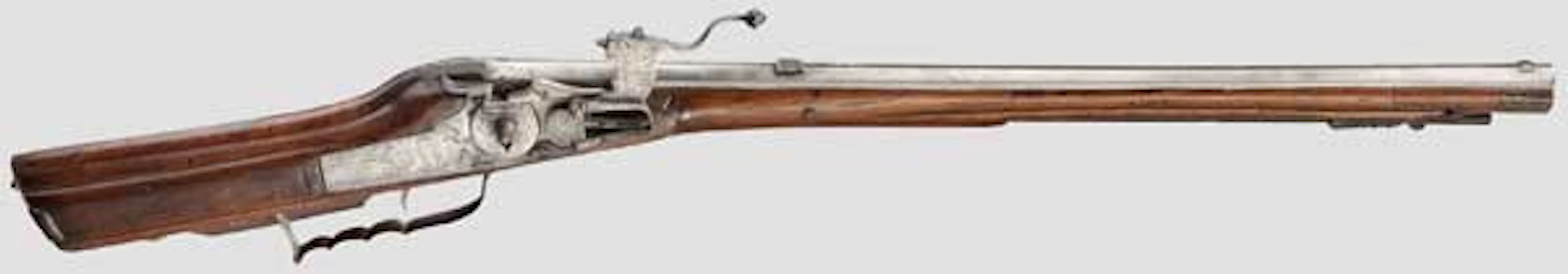 An Austrian wheellock rifle