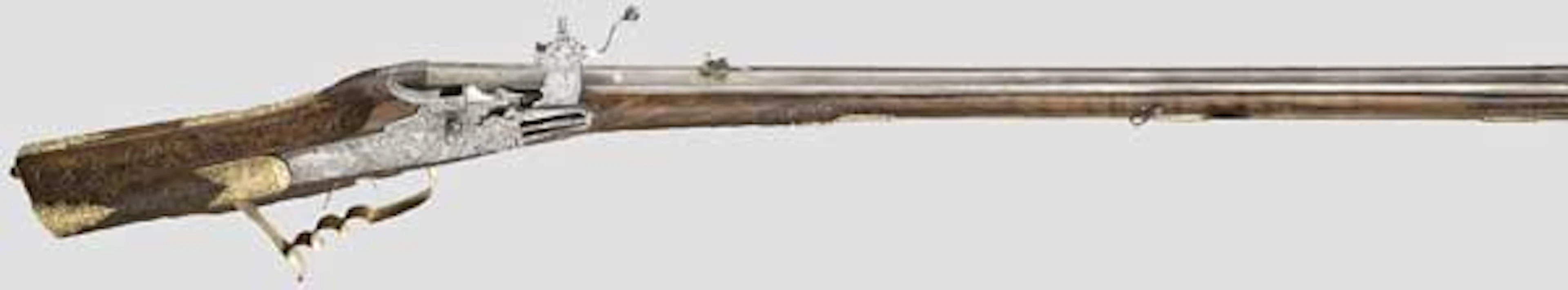 A luxury wheellock rifle