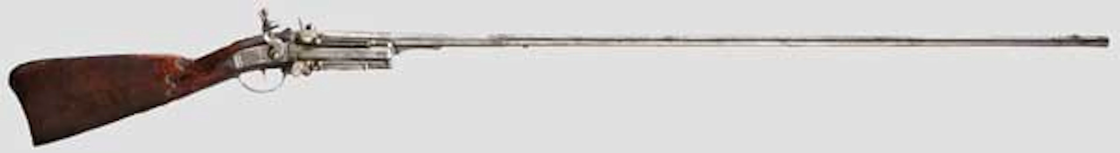 A rare flintlock revolving musket from the gunroom of Franz Anton Count Sporck