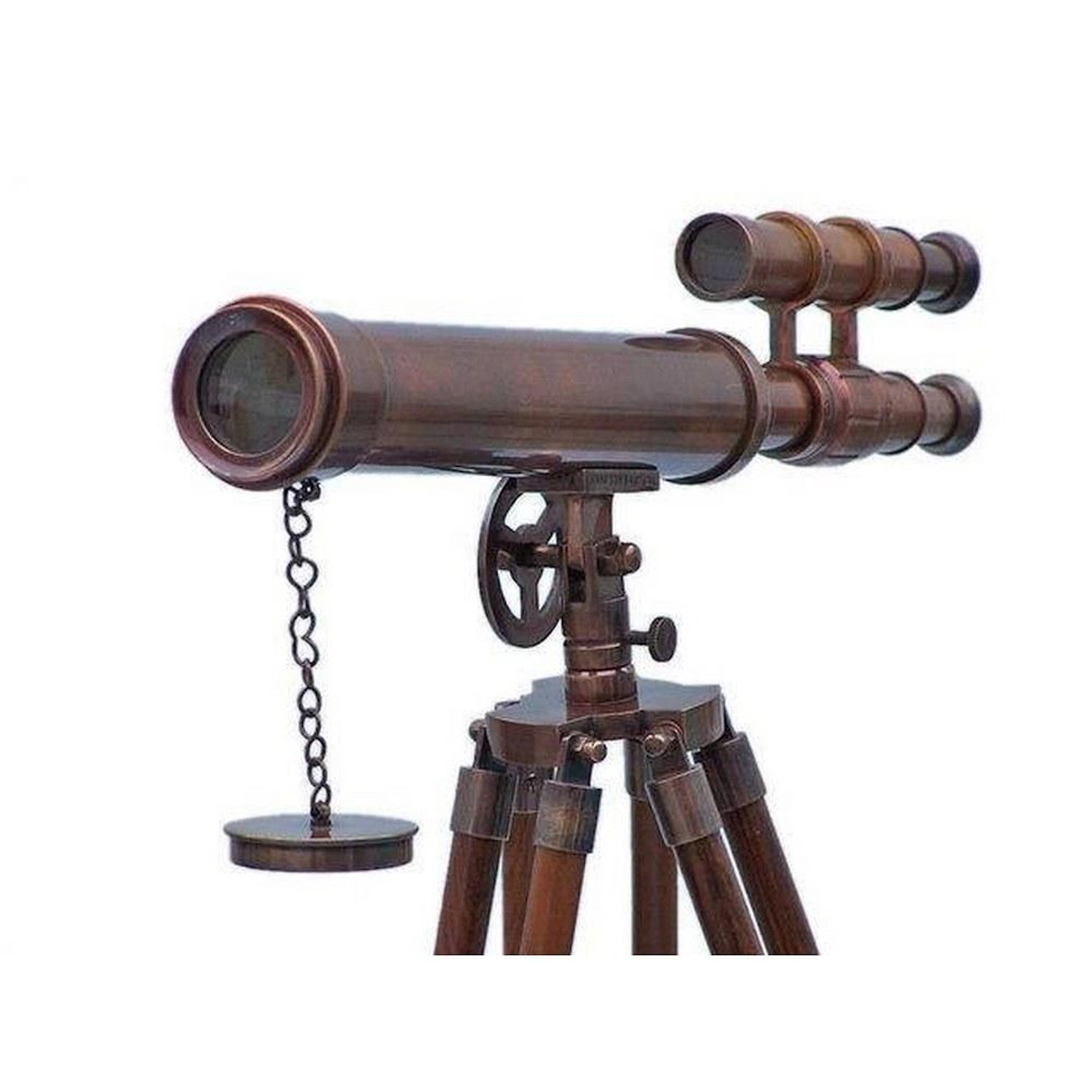 Floor Standing Antique Copper Griffith Astro Telescope