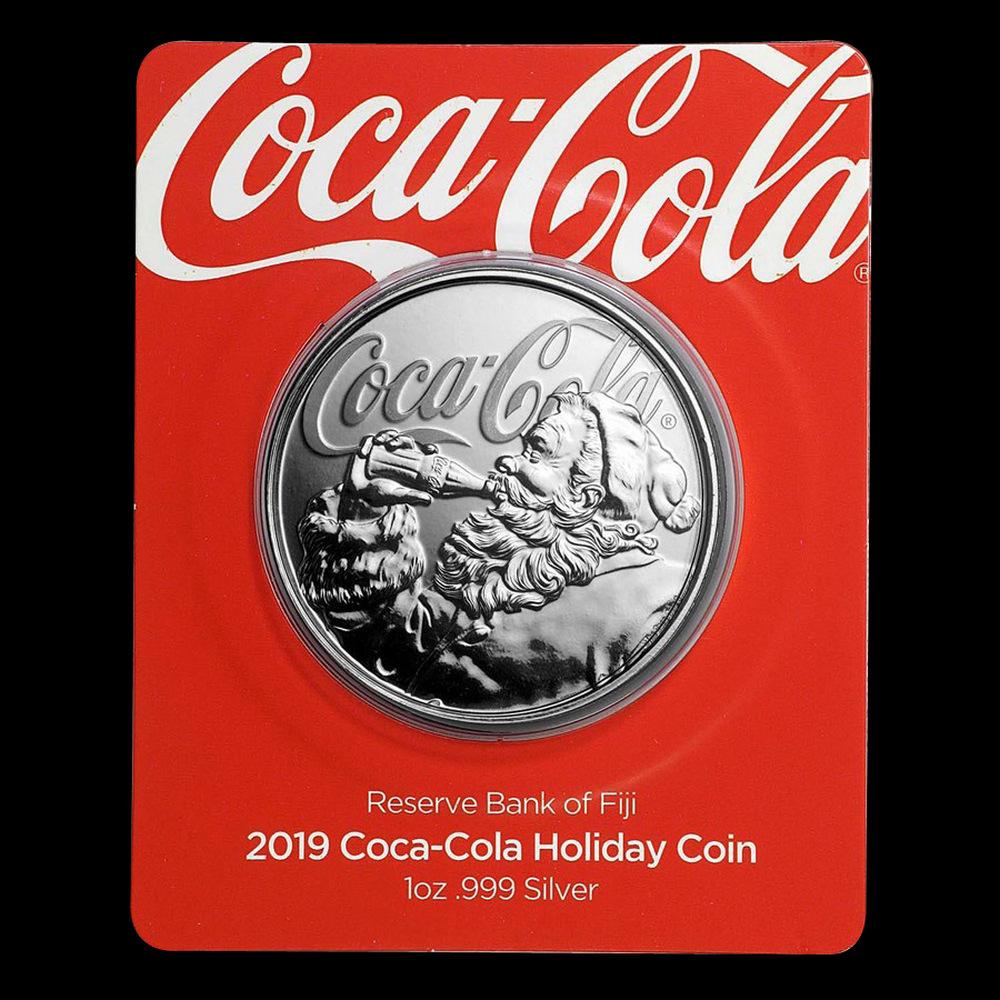 2019 Coca-Cola Holiday 1 oz Silver .999 Coi