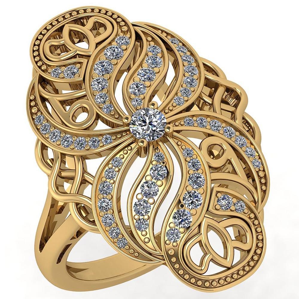 Certified 0.59 Ctw Diamond Wedding/Engagement Style 14k