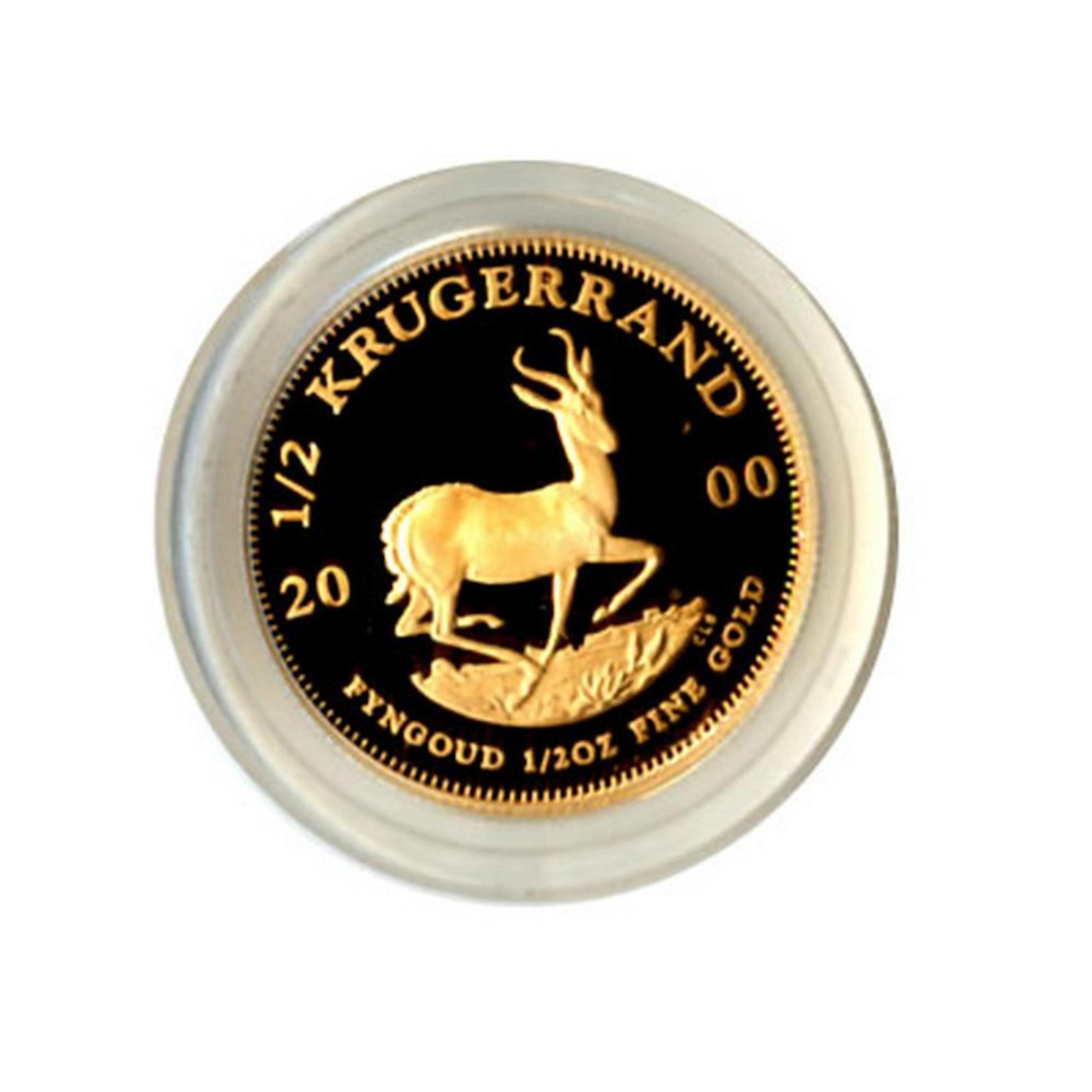 South Africa Krugerrand Proof Half Ounce Gold Coin (Dat