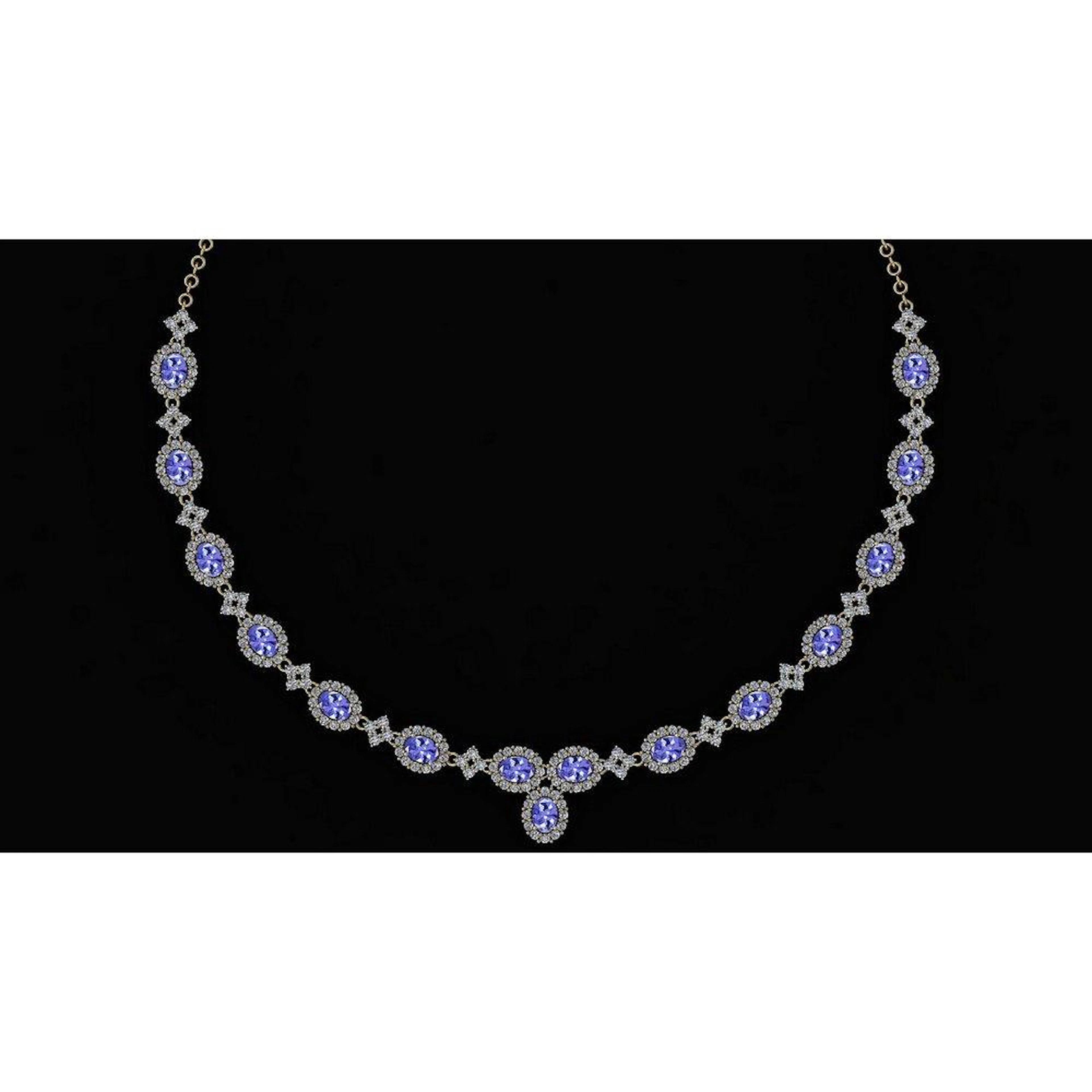 Certified 19.45 Ctw Tanzanite And Diamond VS/SI1 Beauti