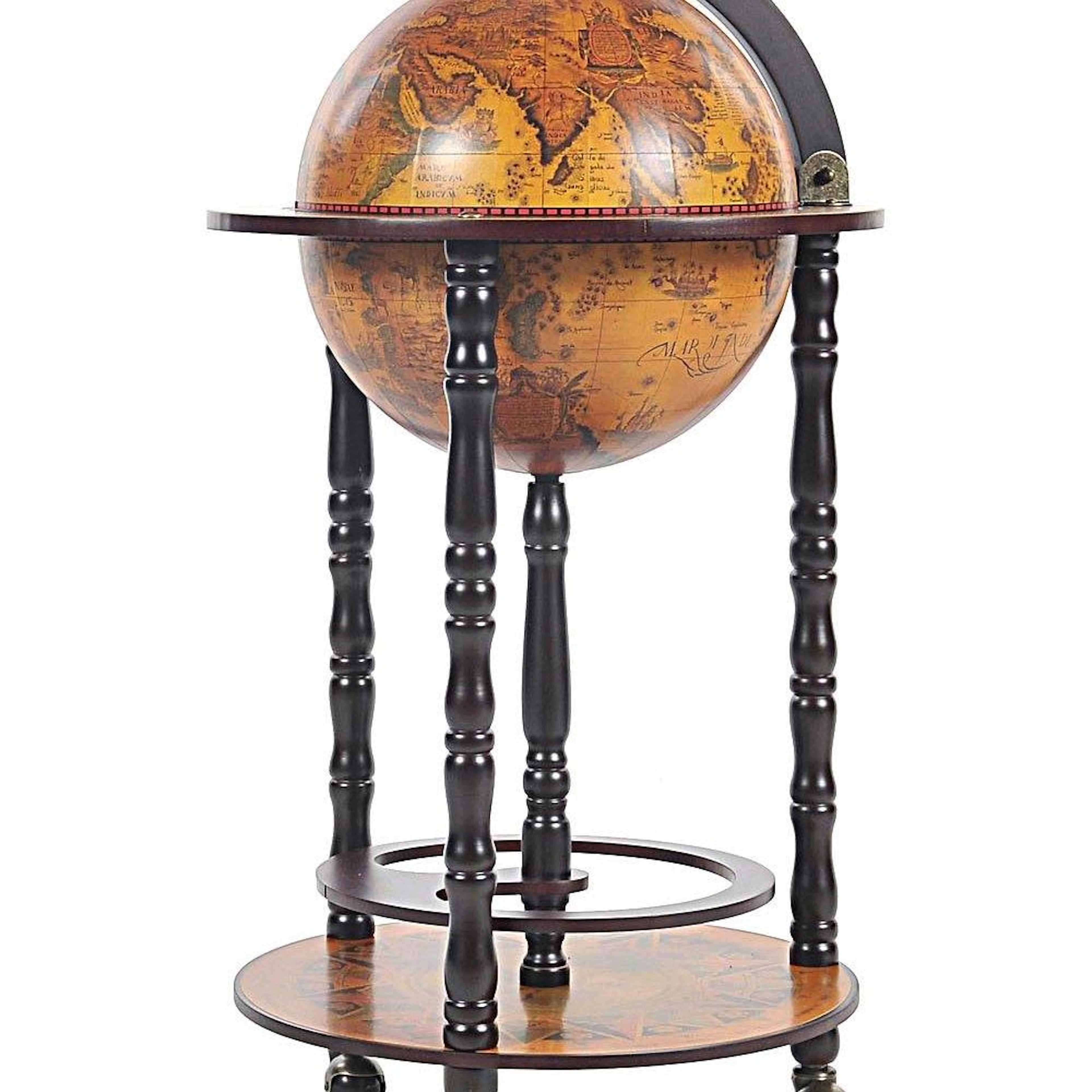 Globe Bar Table 330mm 4 Legs Stand - Red