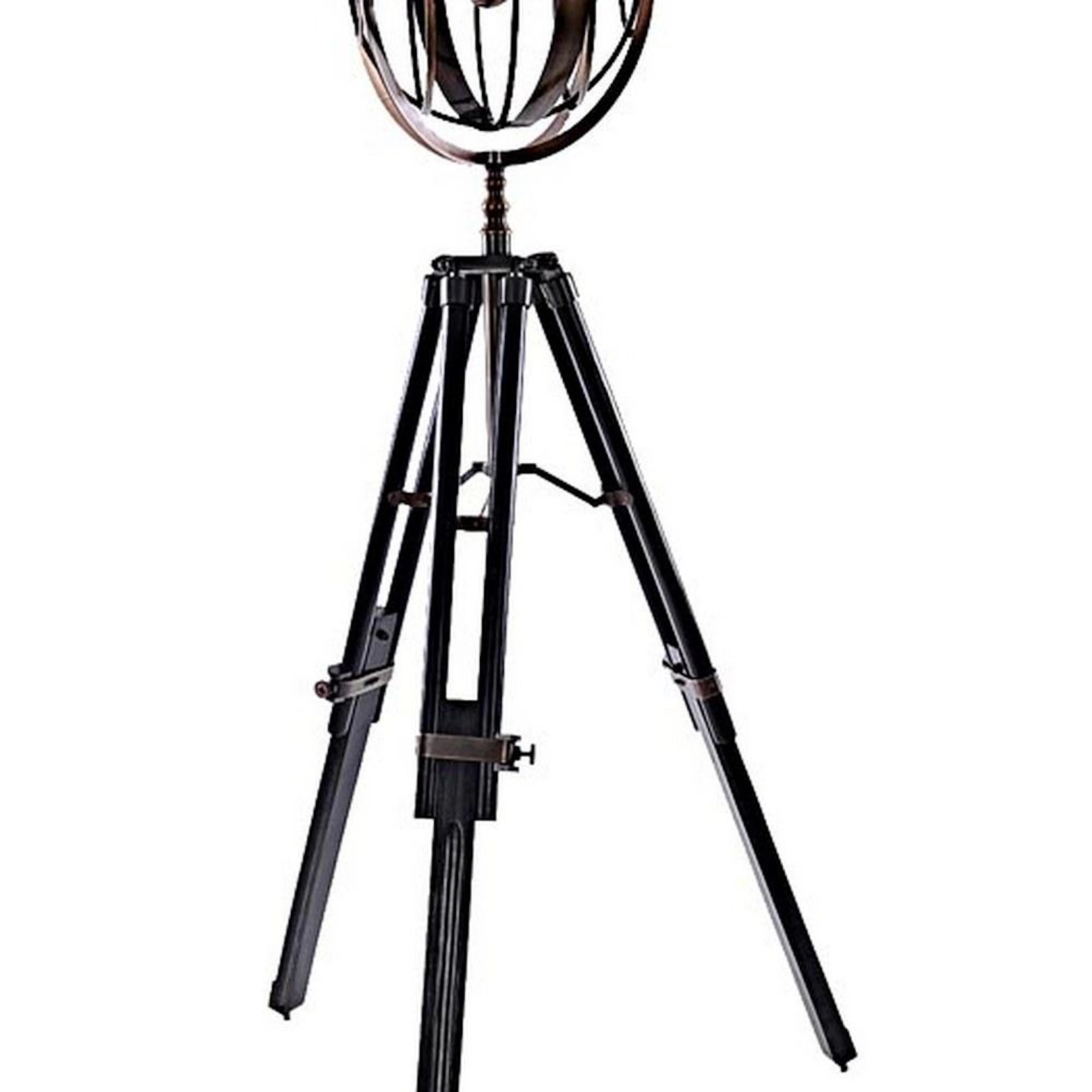 BRASS ARMILLARY BA WITH COFFEE WDN STAND BA FINIS