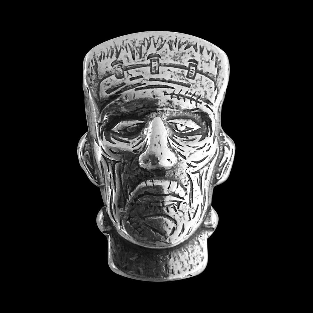 Frankenstein Monster Head 1.5 oz .999 Fine Silver 3D Ar