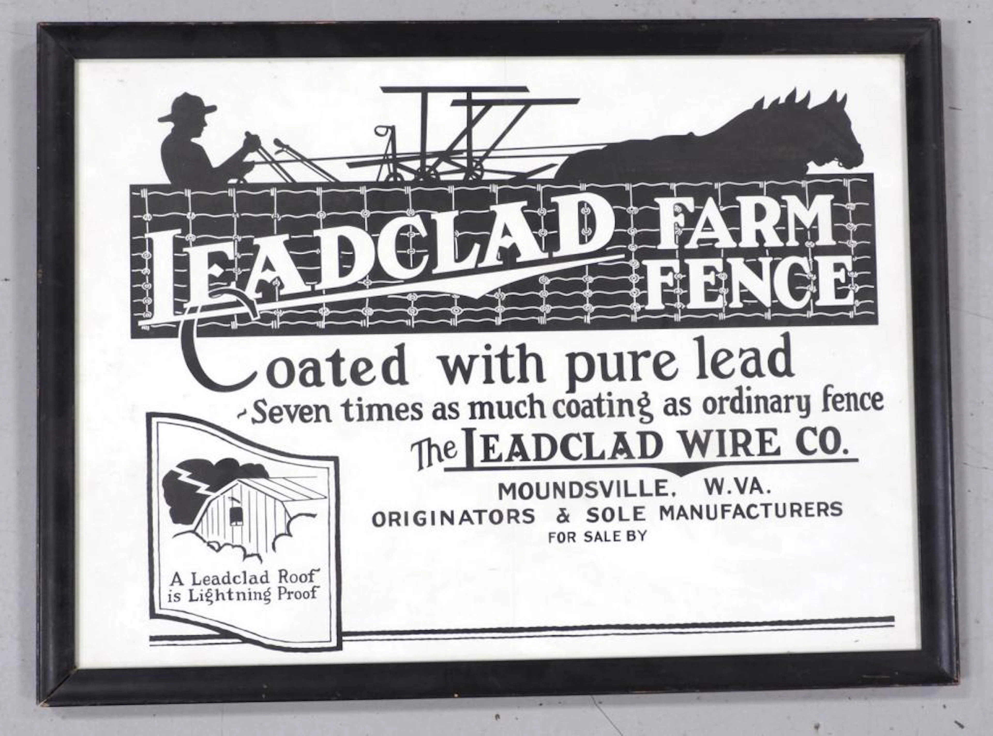Lead Clad Farm Fence poster