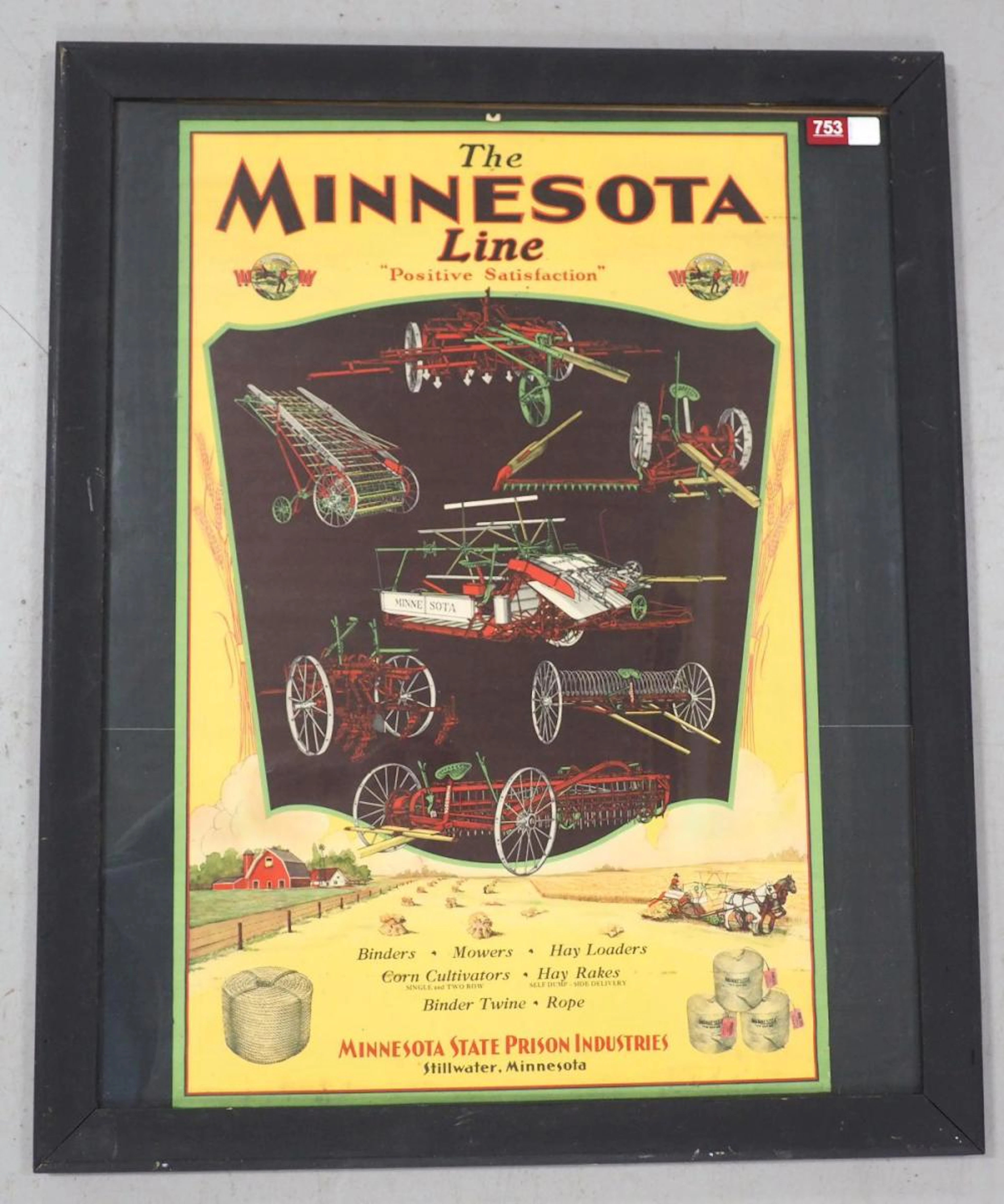 "The Minnesota Line" Farm Equipment poster