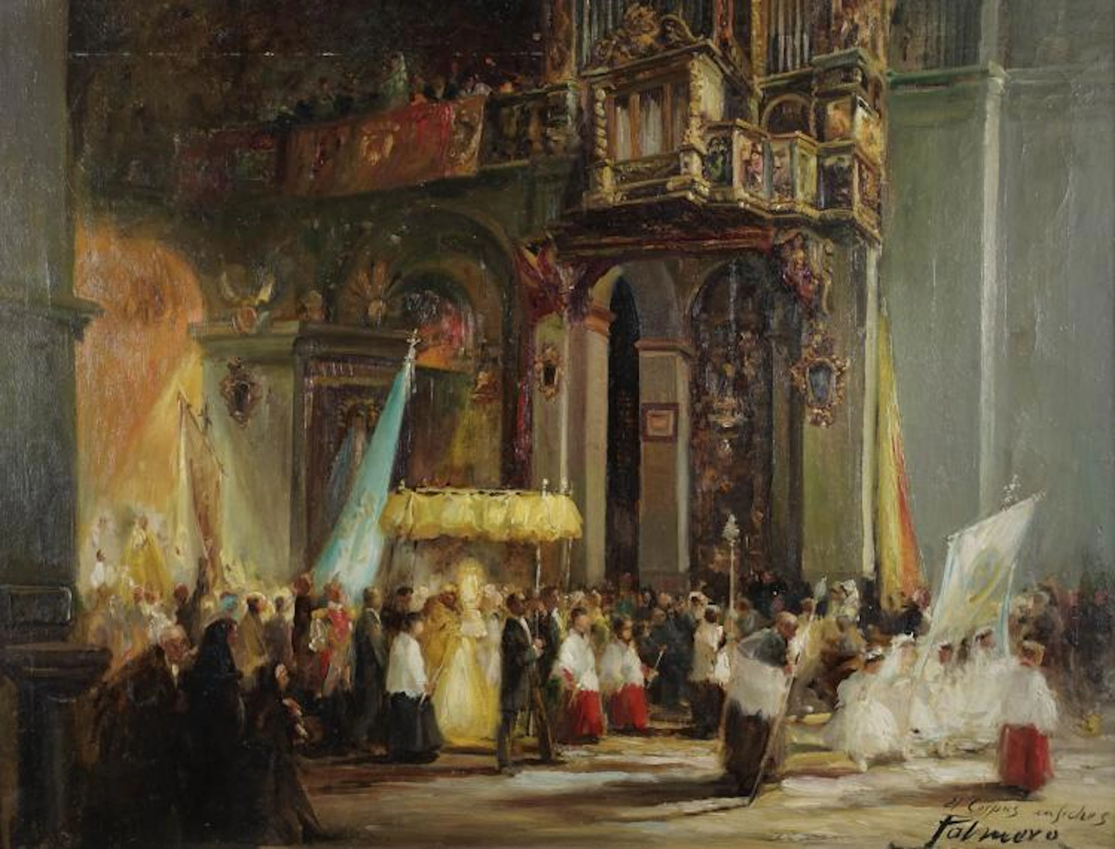 Alfredo PALMERO DE GREGORIO (1901-1991) "El corpus enfiches