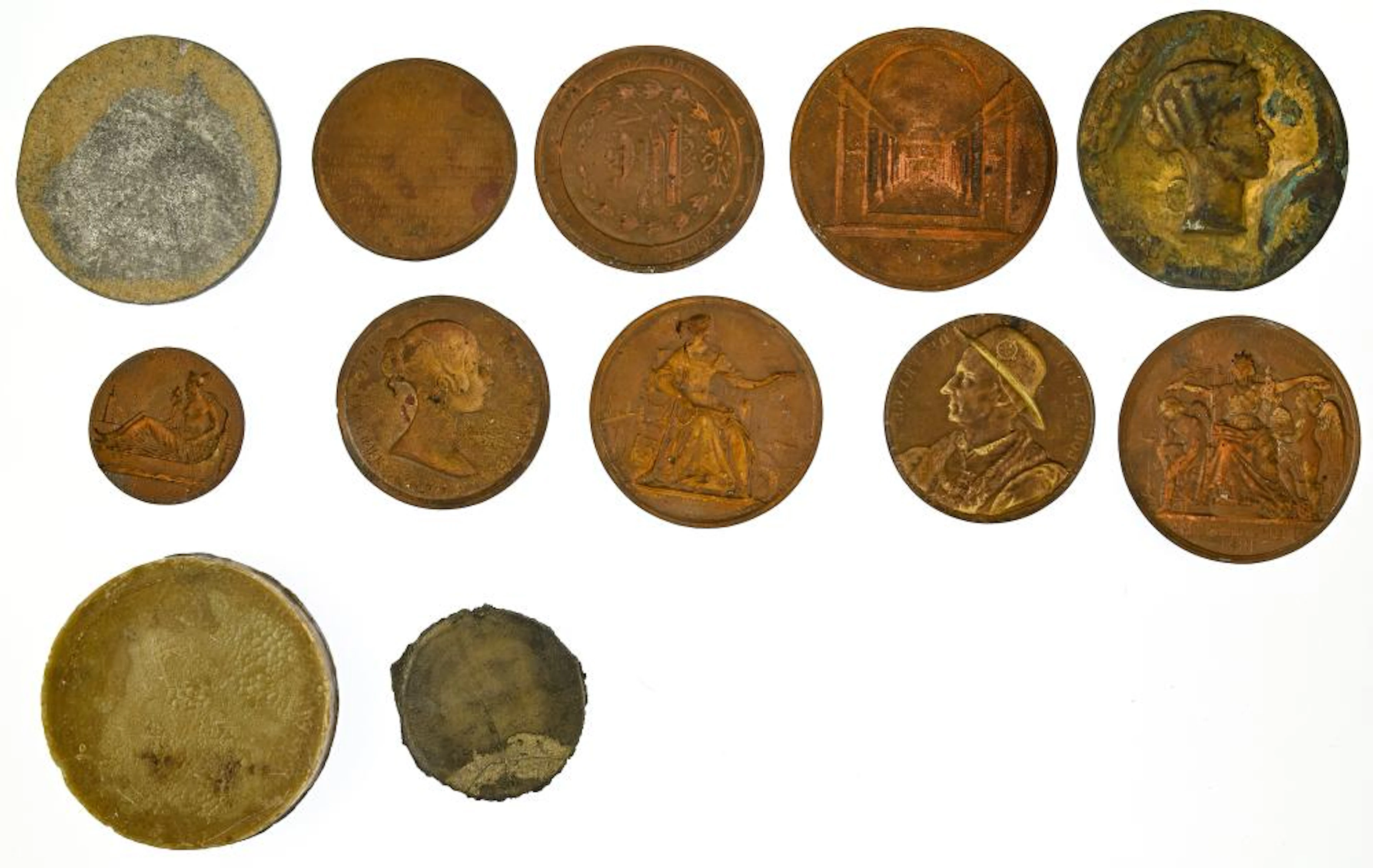 EUROPE Mixed lot of bronze clichés