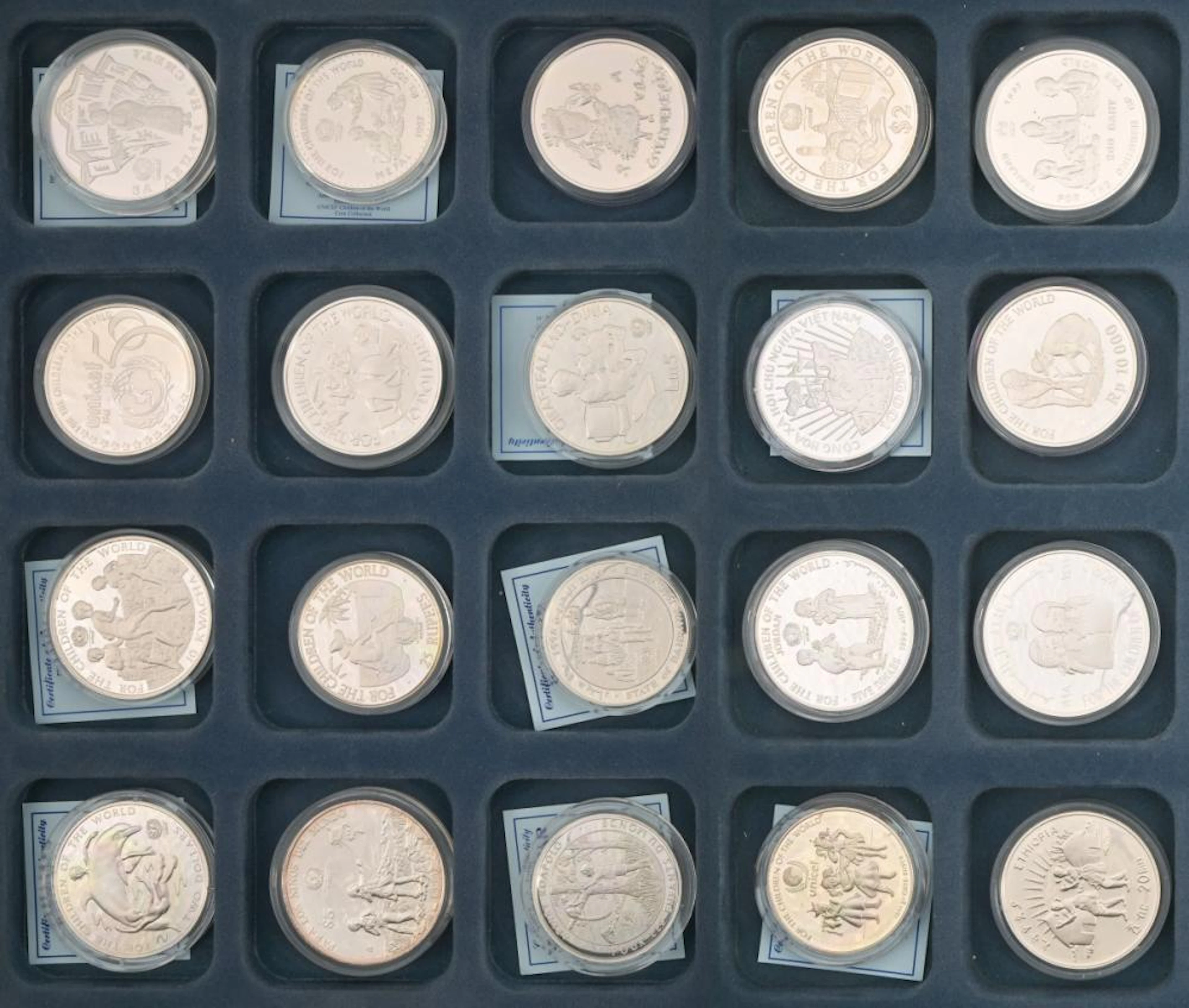 WORLD Children of the world coin collectio