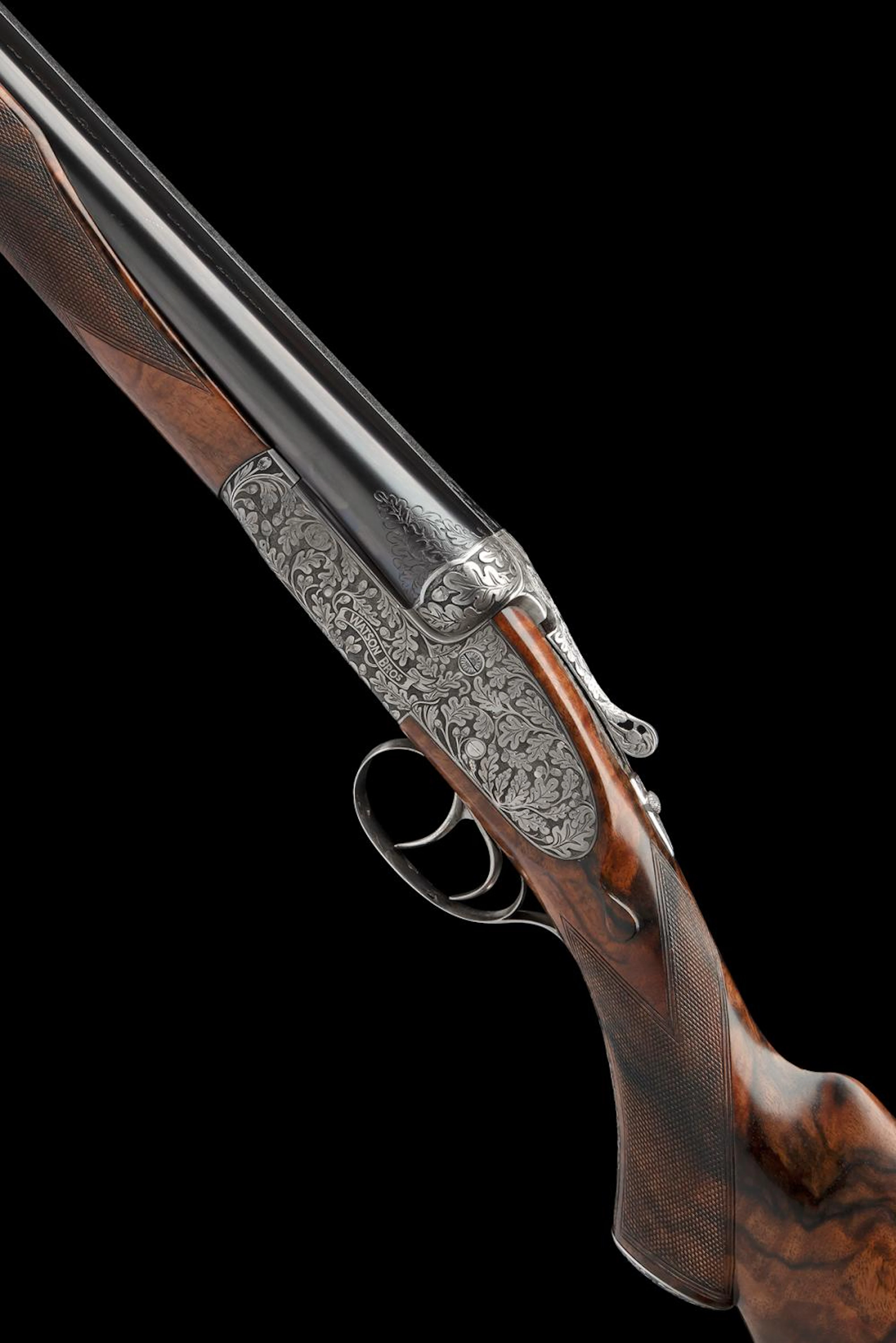 WATSON BROS A MILES-ENGRAVED 12-BORE (3IN.) ROUNDED-BAR...