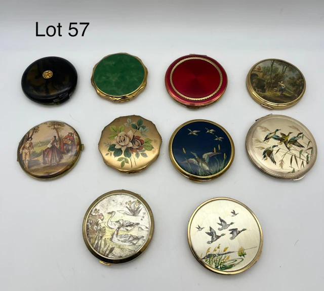 Selection of Vintage Circular Mirror Compacts