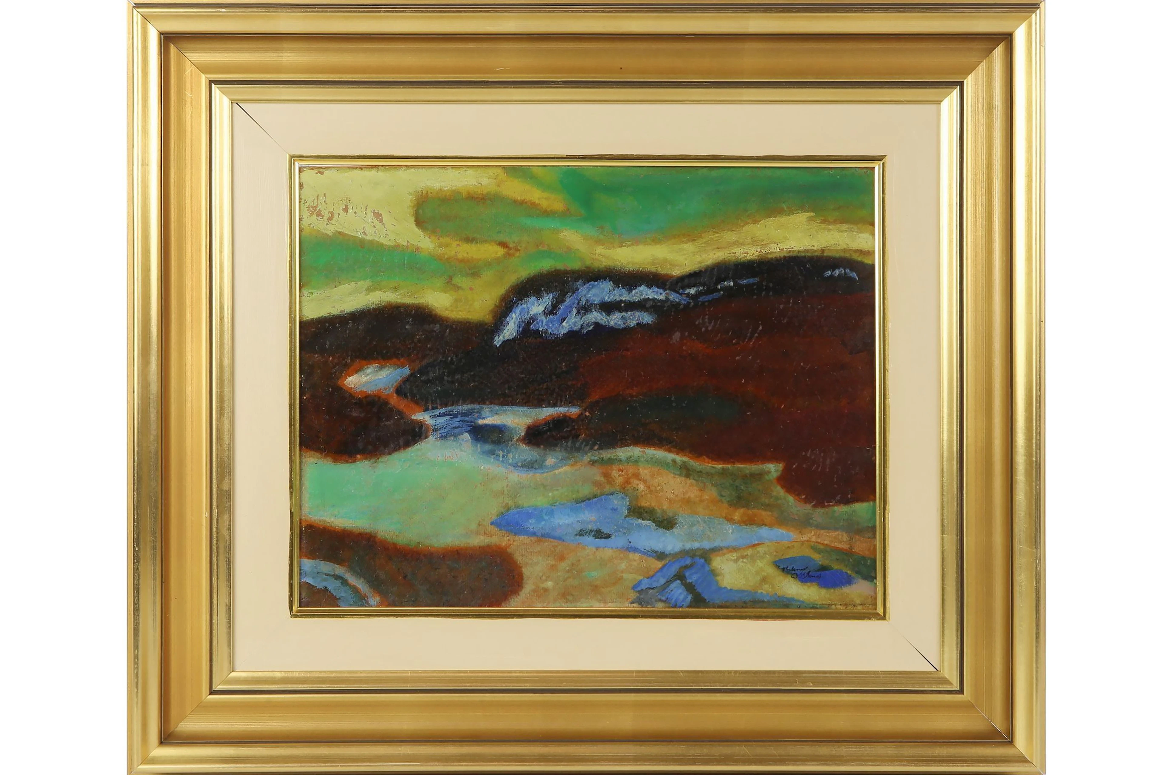HELMER OSSLUND (1866-1938), olja på pannå
