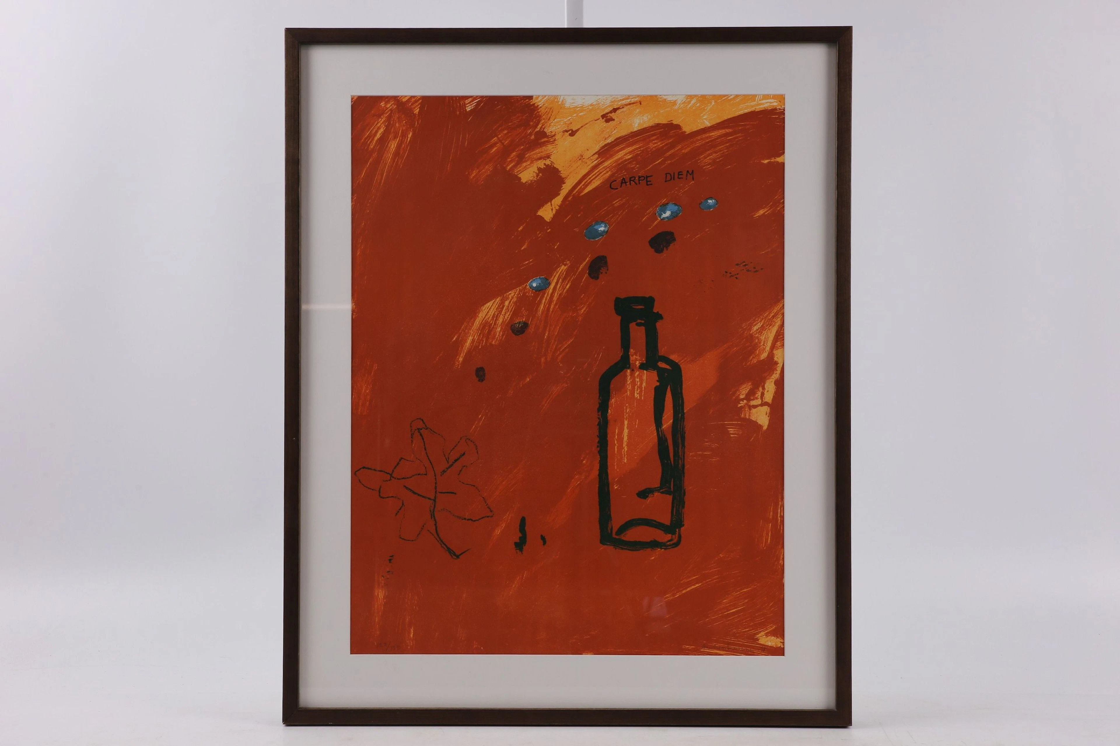 LENNART ASCHENBRENNER (1943), färglitografi "På piedestal"