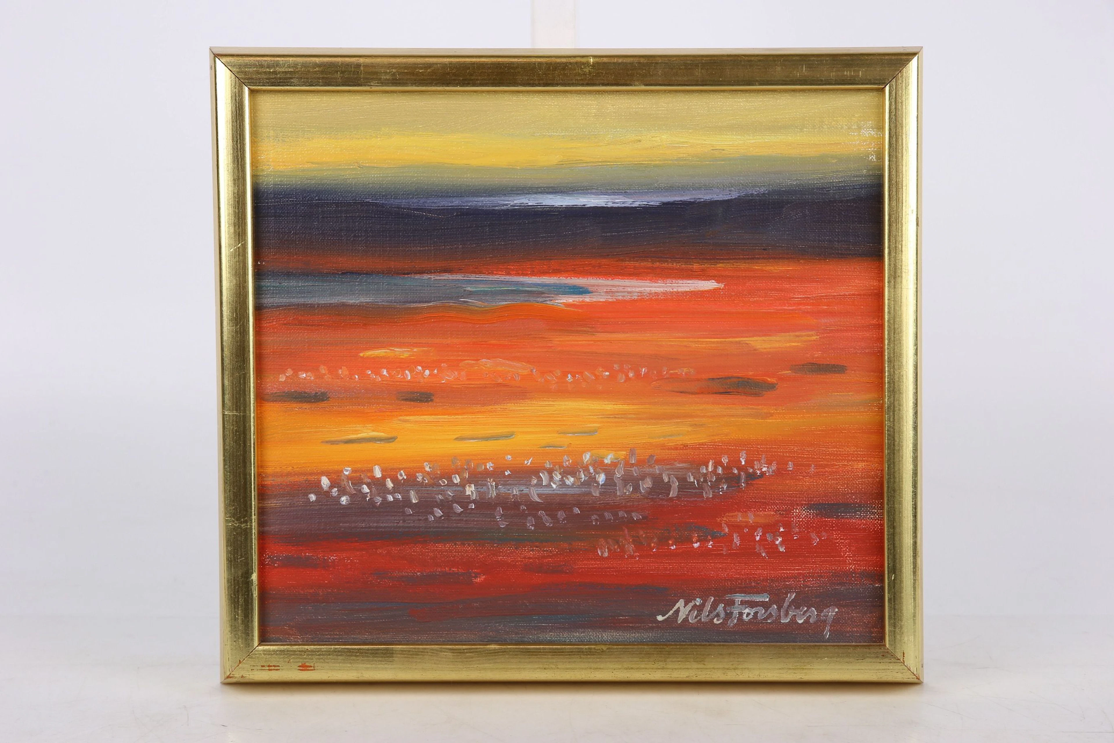 NILS FORSBERG (1921-1994), olja på duk, "Höst, myrmarker"