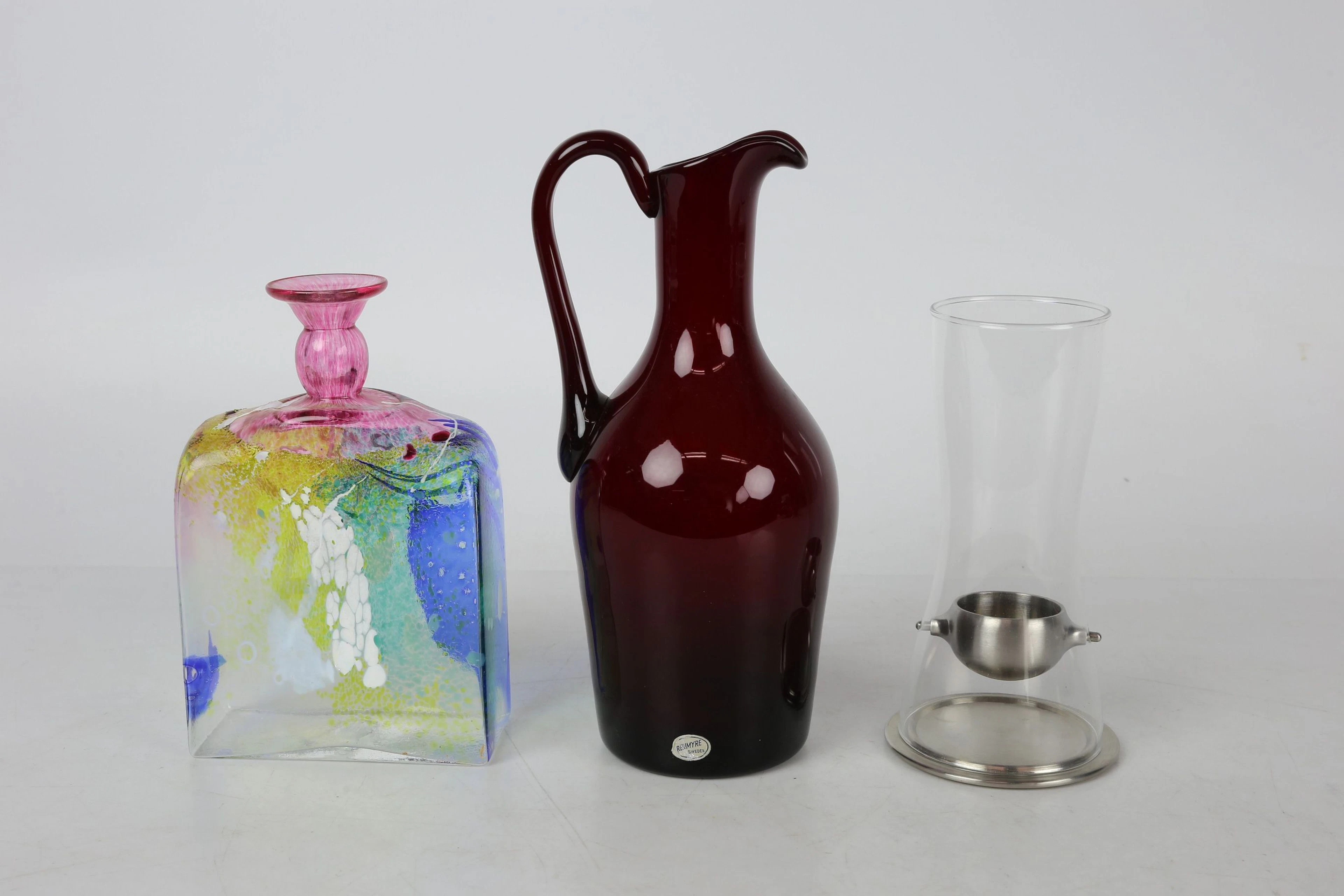 KANNA, Reijmyre, karaff, Åsa Brandt, samt ljuslykta, Georg Jensen