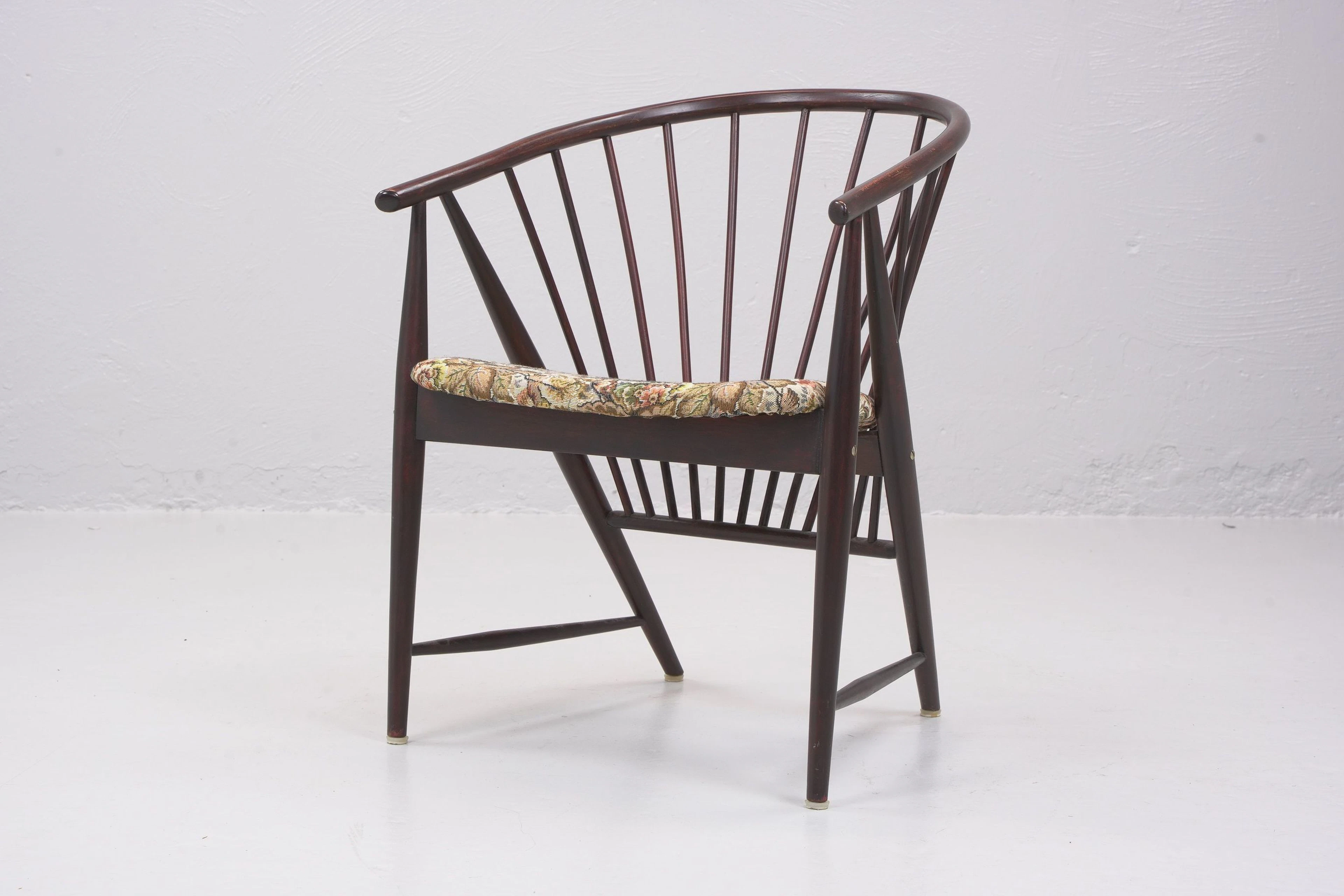SONNA ROSÉN, karmstol, "Solfjärdern", Nässjö Stolsfabrik, 1950/1960-tal