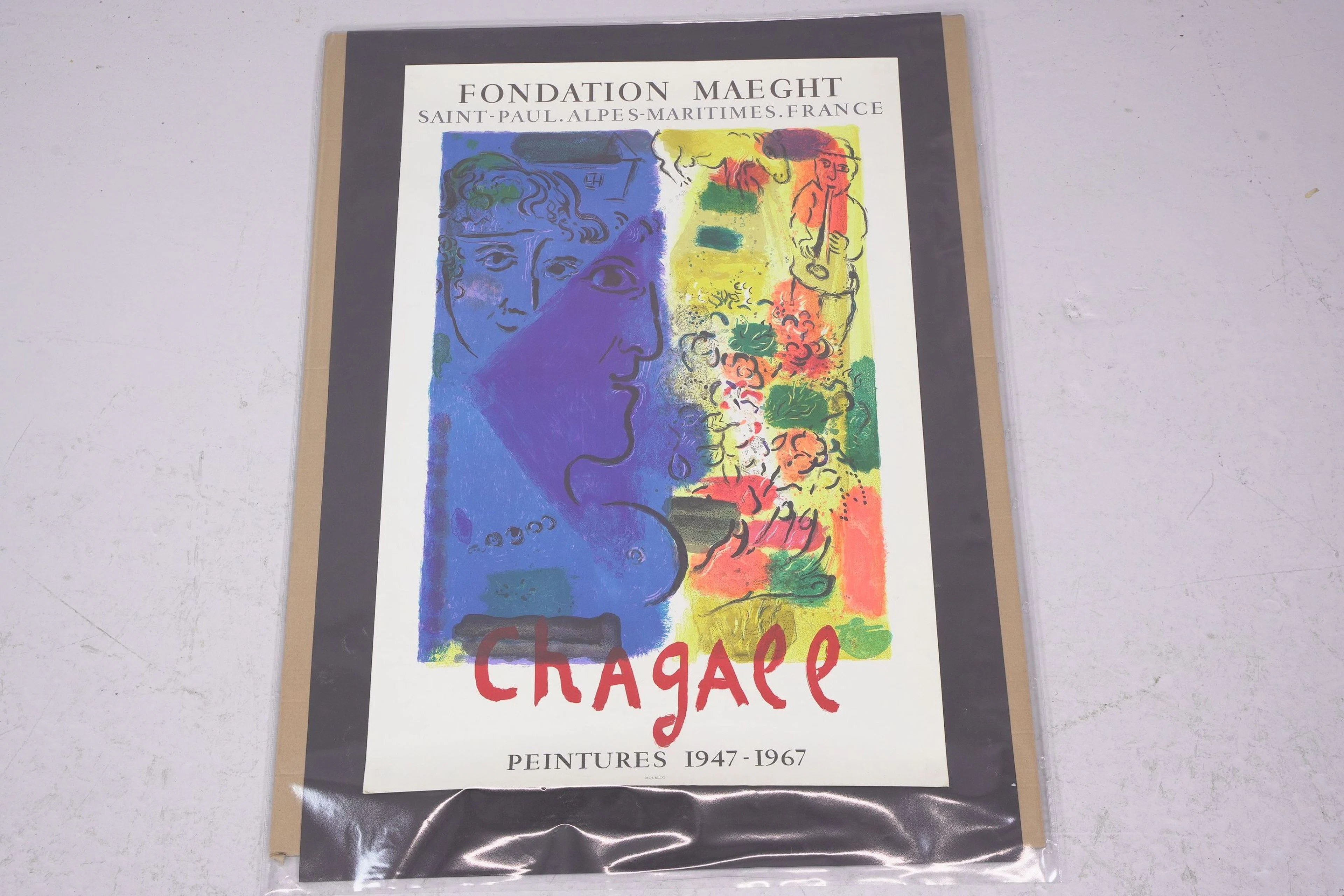 MARC CHAGALL (1887-1985), utställningsaffisch