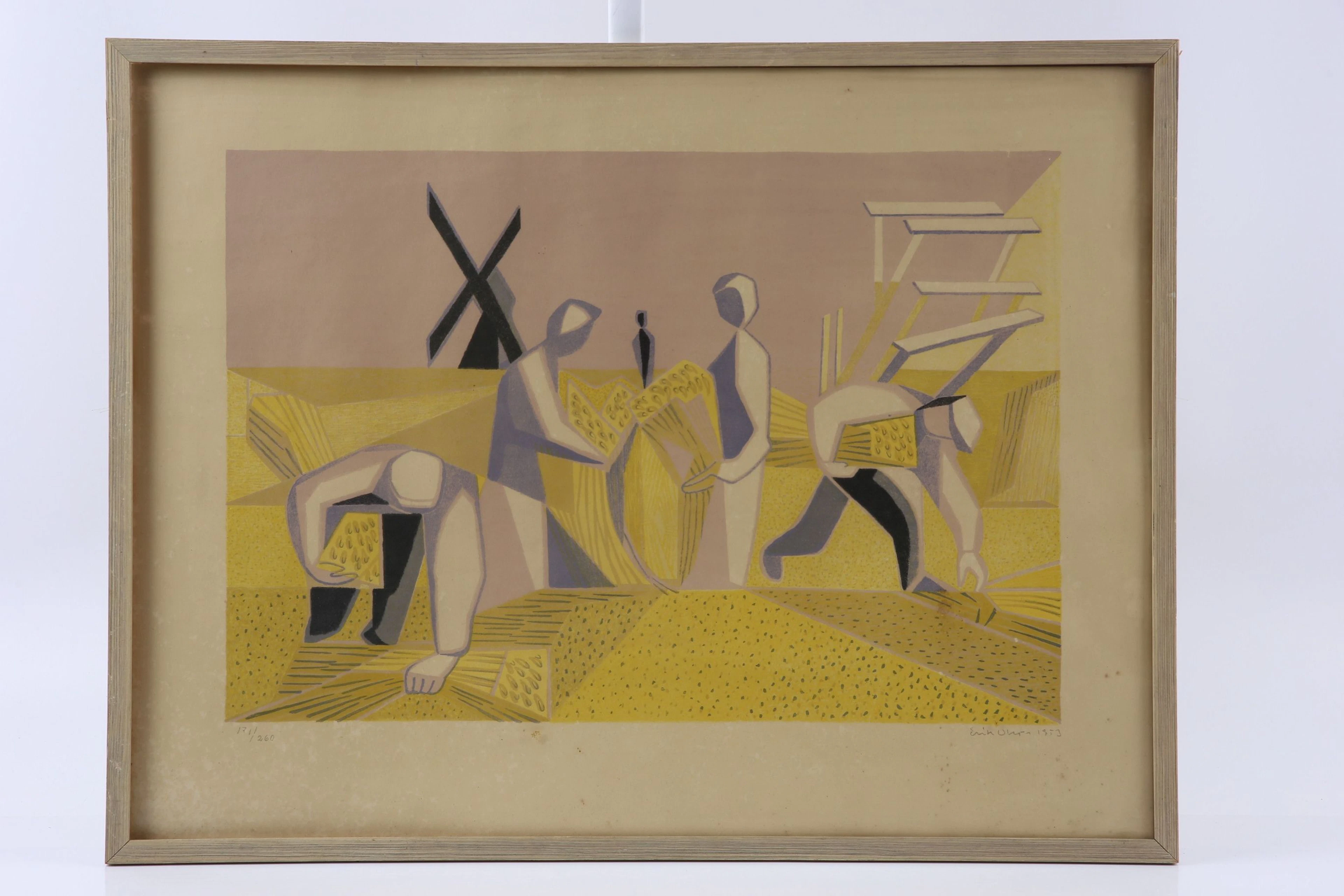 ERIK OLSON (1901-1986), färglitografi