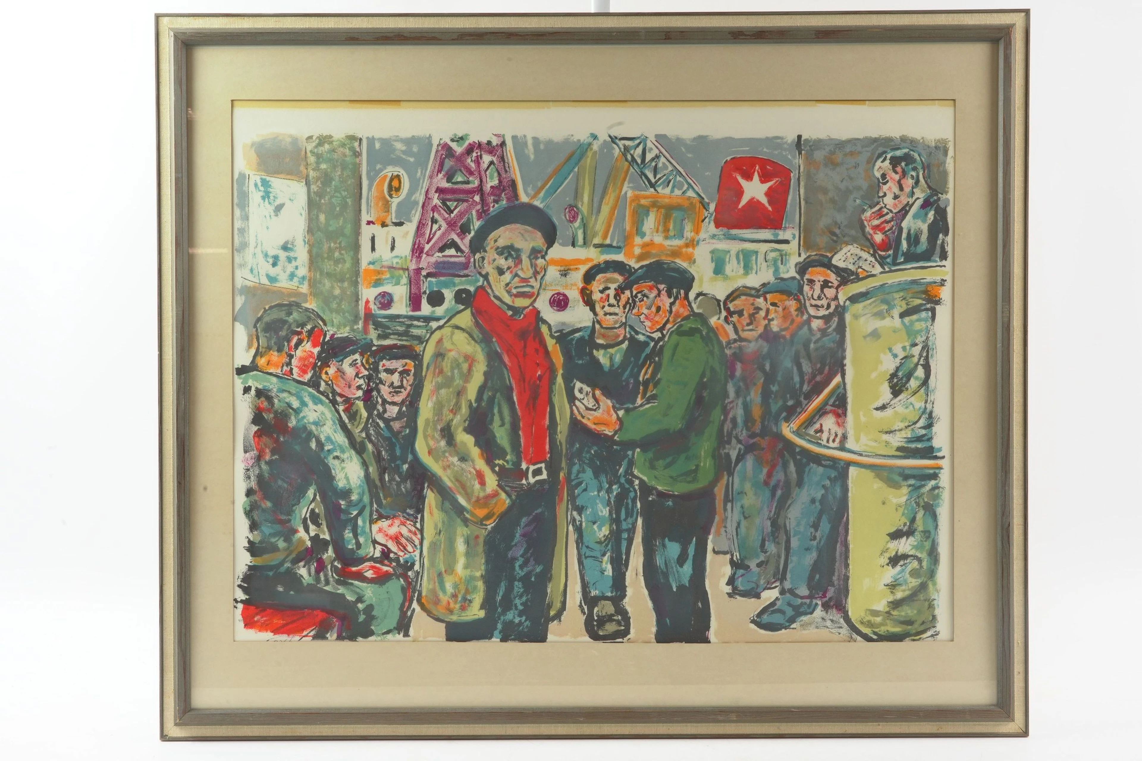 ALBIN AMELIN (1902-1975), färglitografi