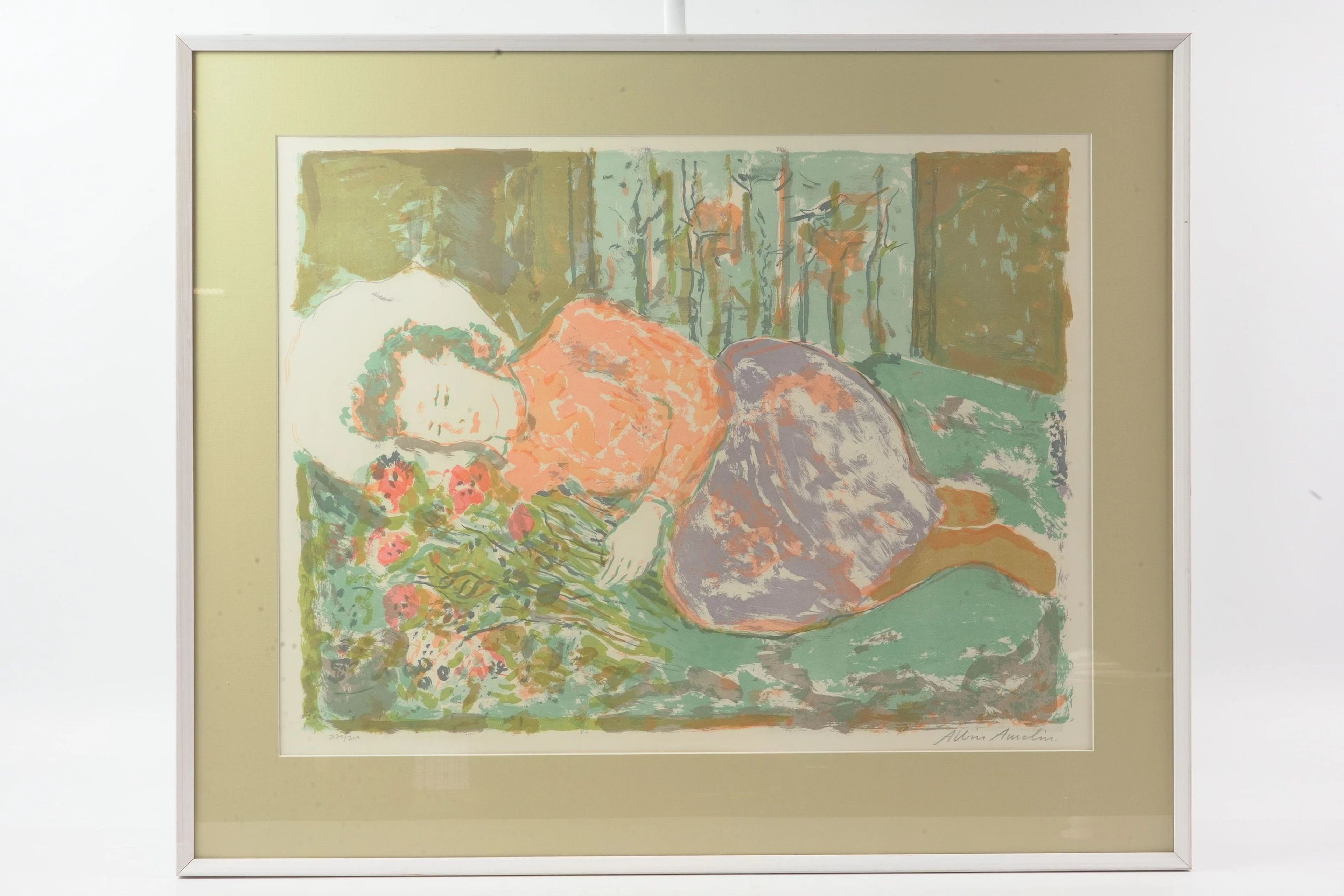 ALBIN AMELIN (1902-1975), färglitografi