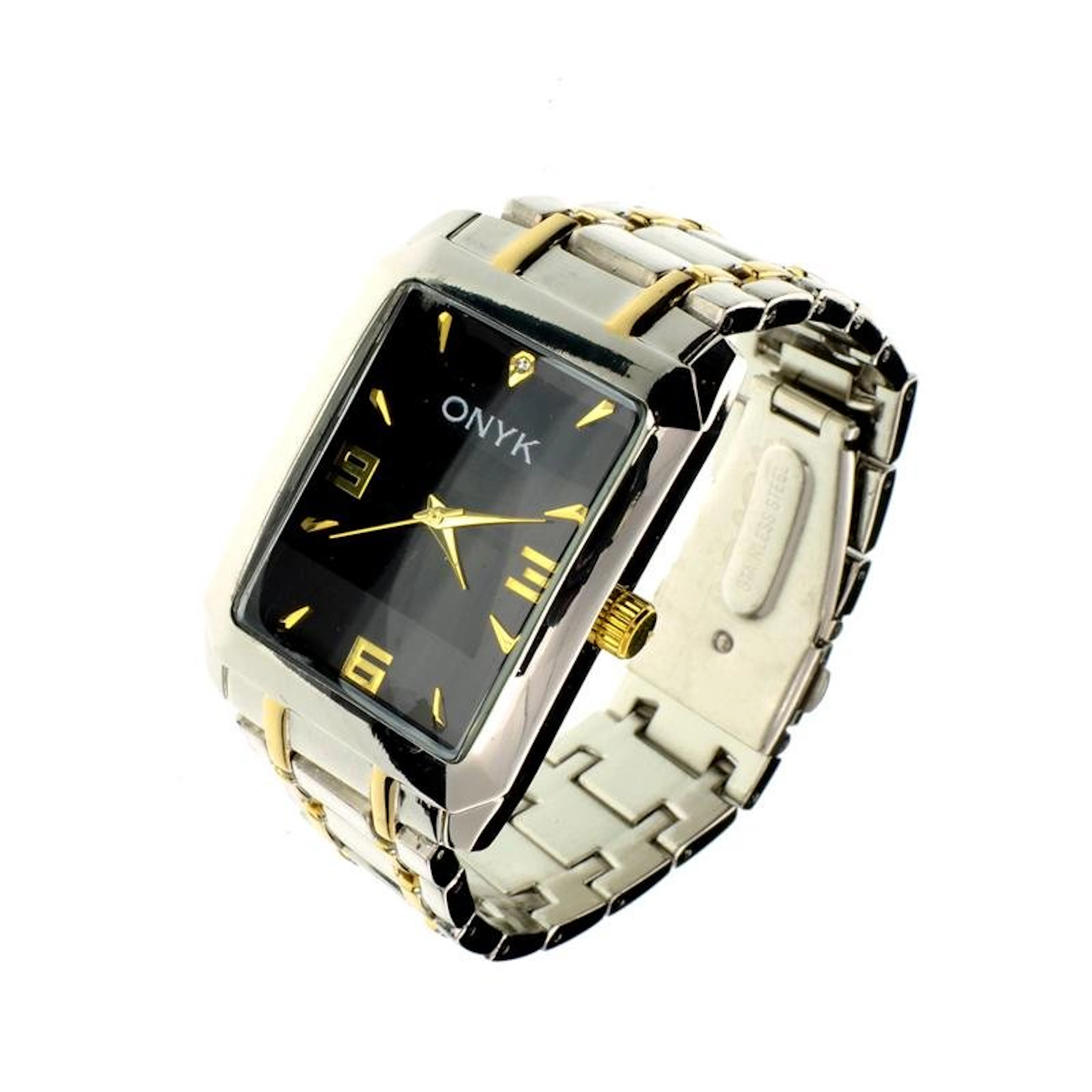 ew Men's Onyk Stainless Steel Back Water Resistant