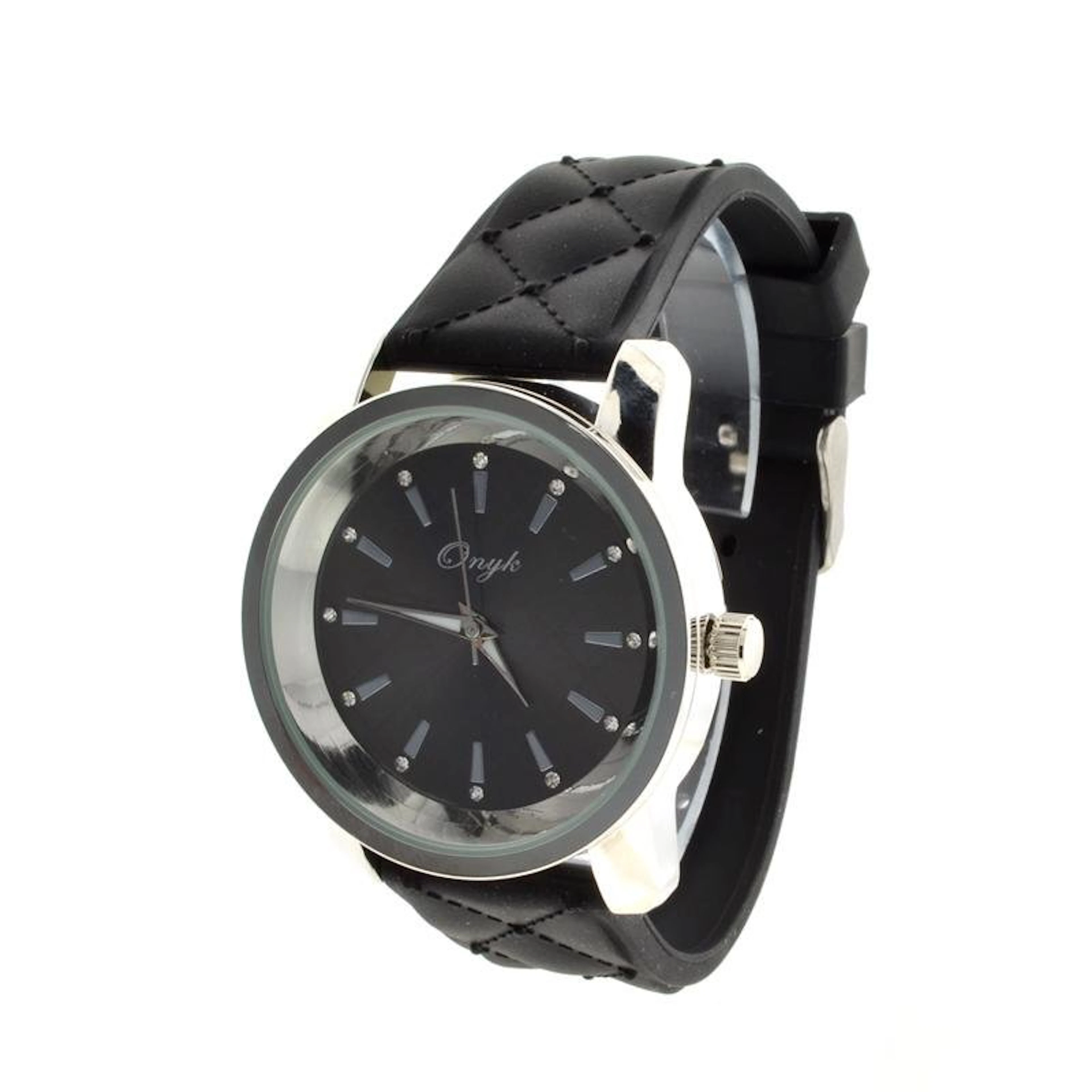 ew Onyk, Stainless Steel Back, Water Resistant, Black