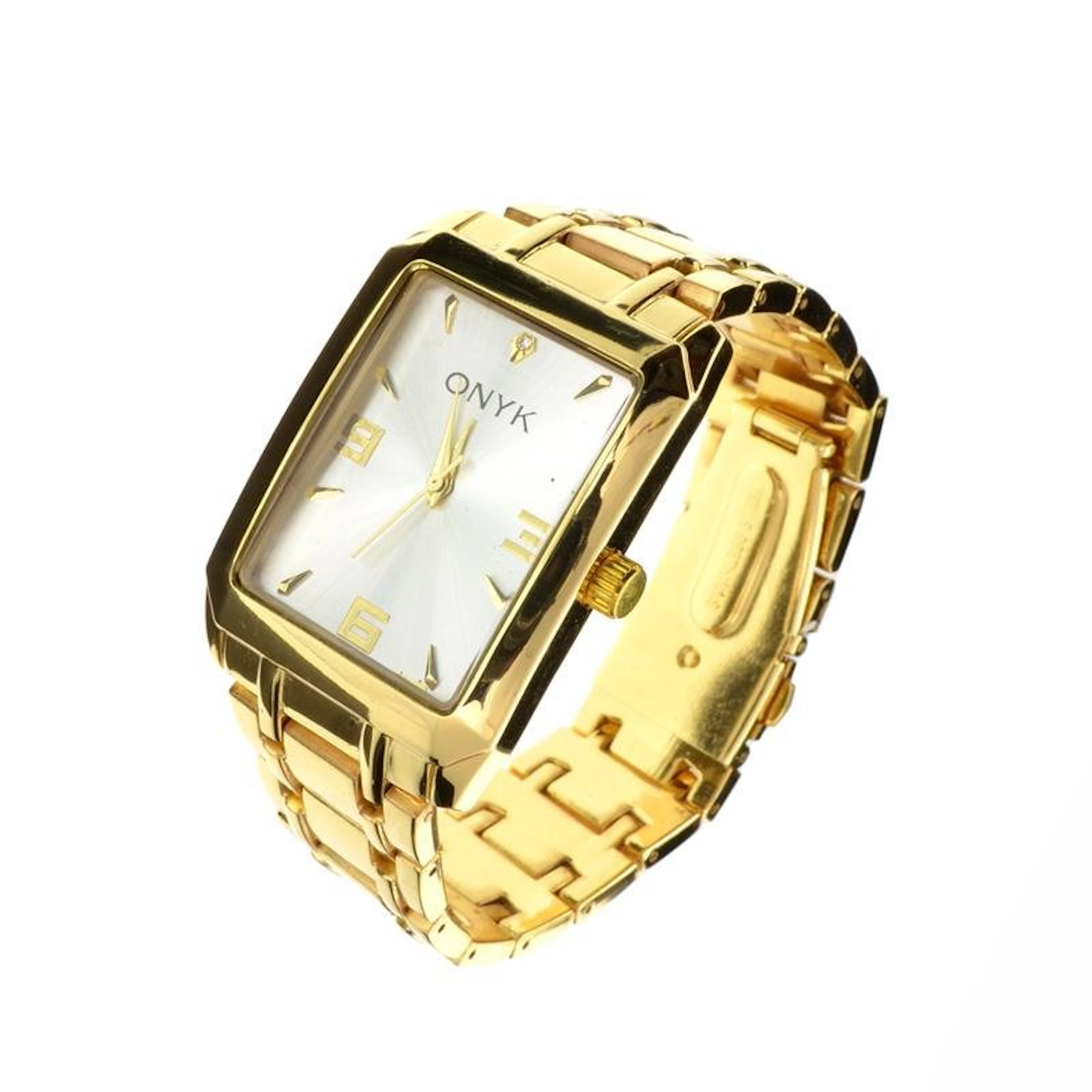 ew Onyk Stainless Steel Back Water Resistant Quartz