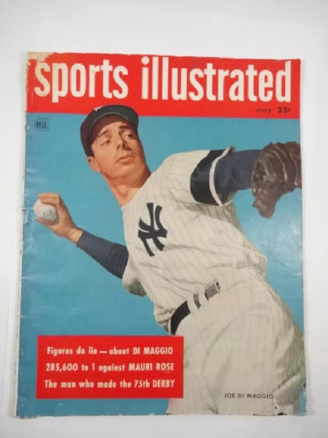 SPORTS ILLUSTRATED MAGAZINE, JOE DIMAGGIO COVER, MAY