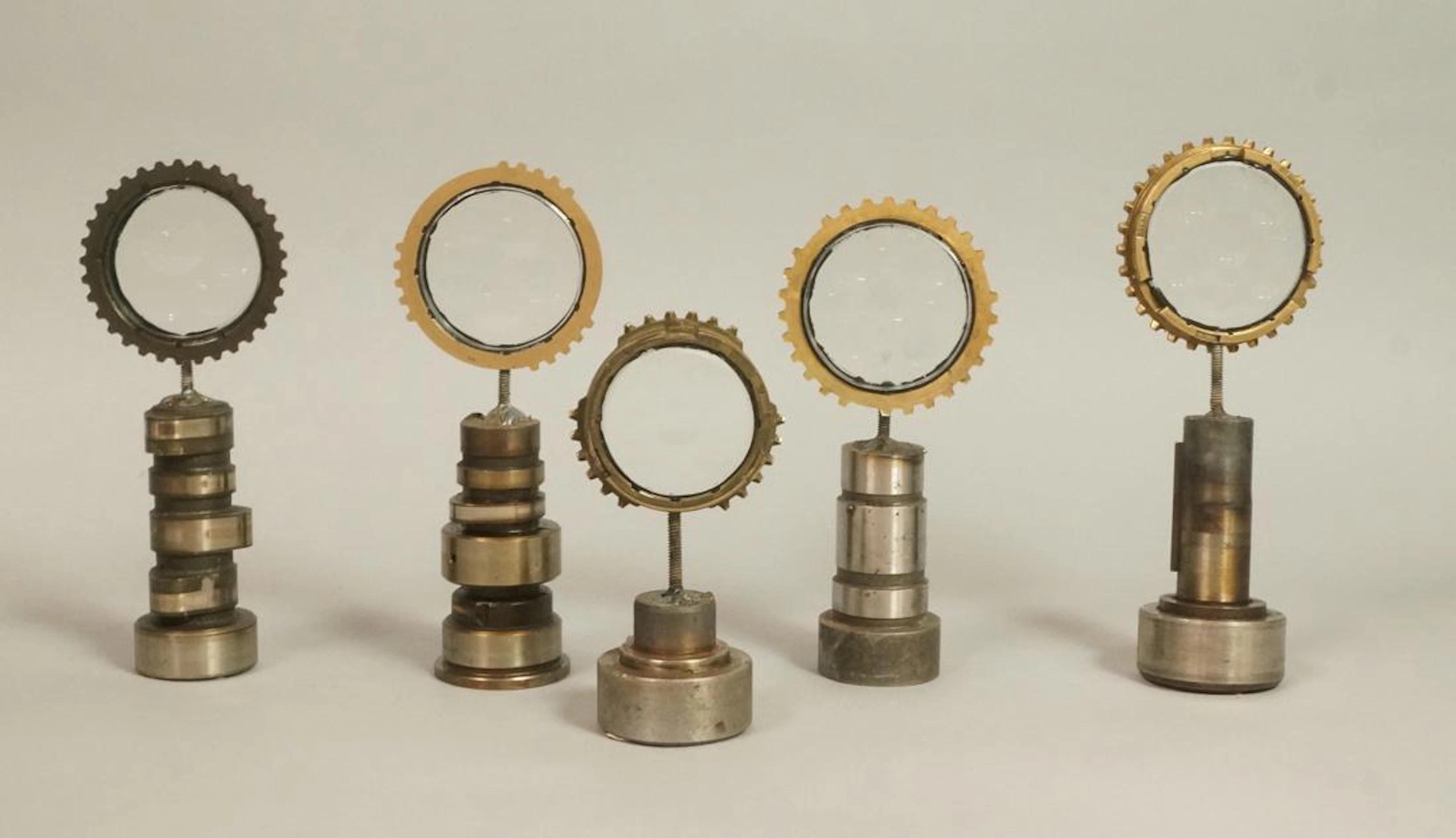 5 Miniature Industrial Magiscope Sculptures. Dimp