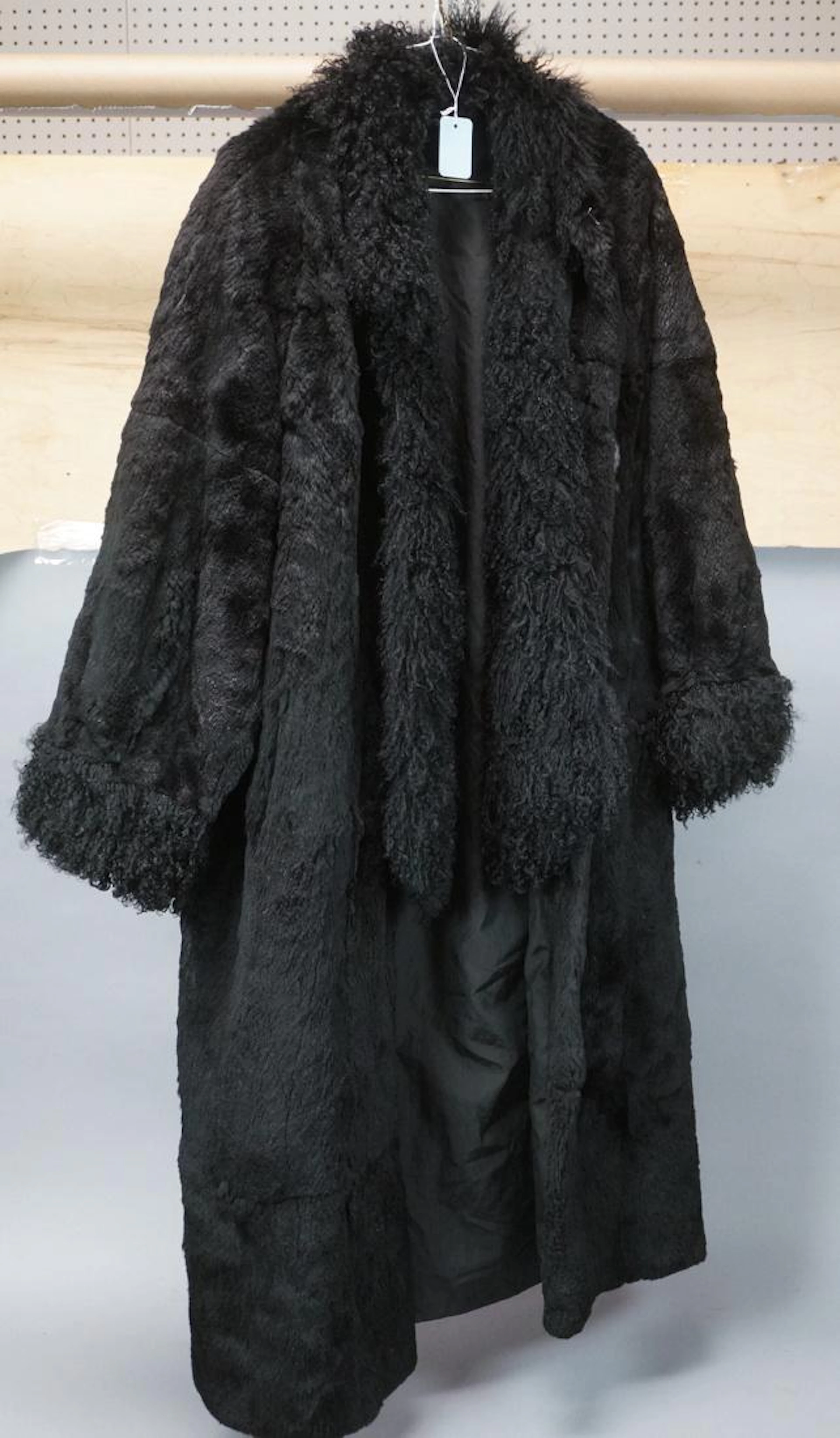 Reversible Sheared Black Fur Full Length Ladies C
