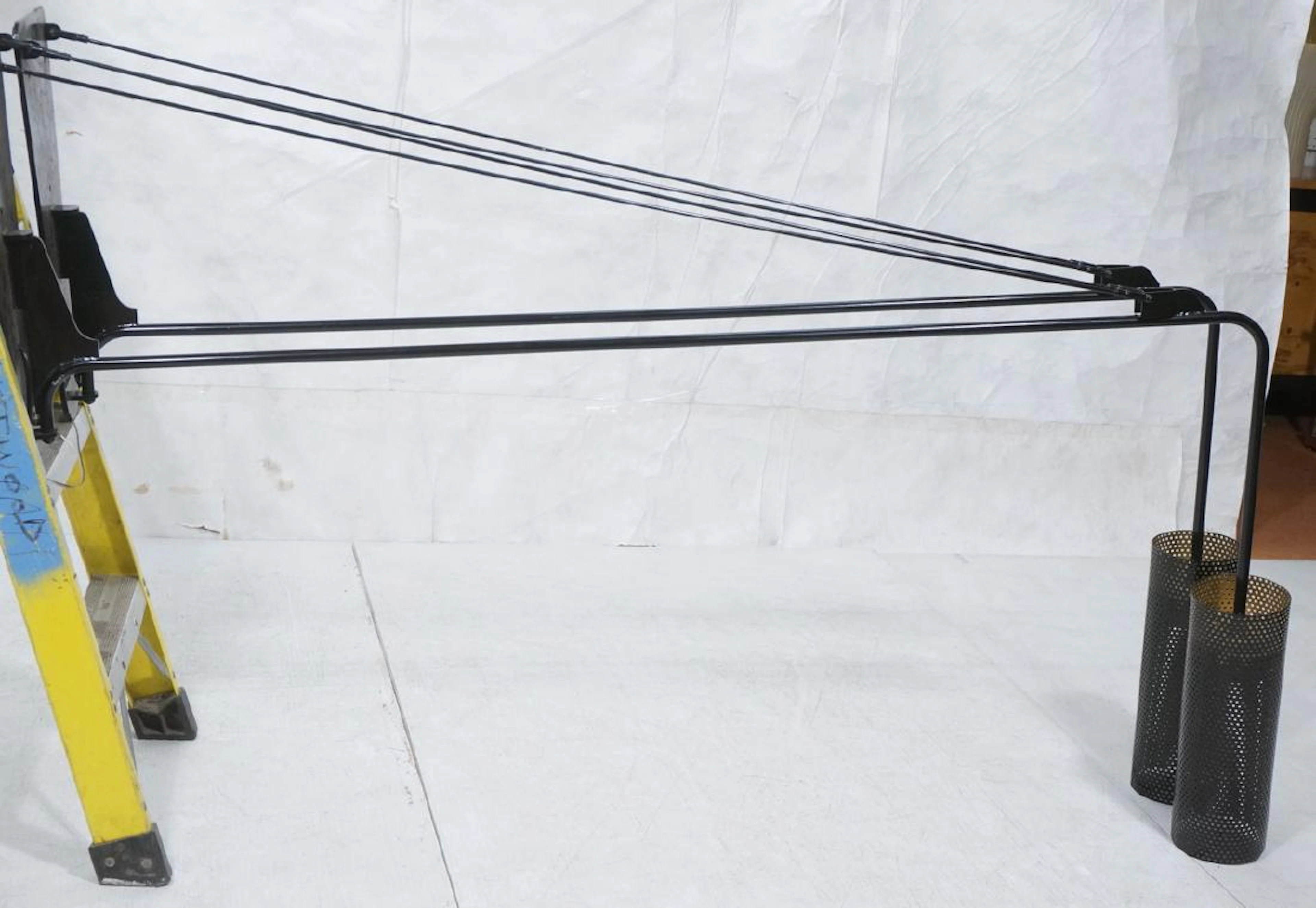Pr JEAN ROYERE Style Industrial Wall Lights. Larg