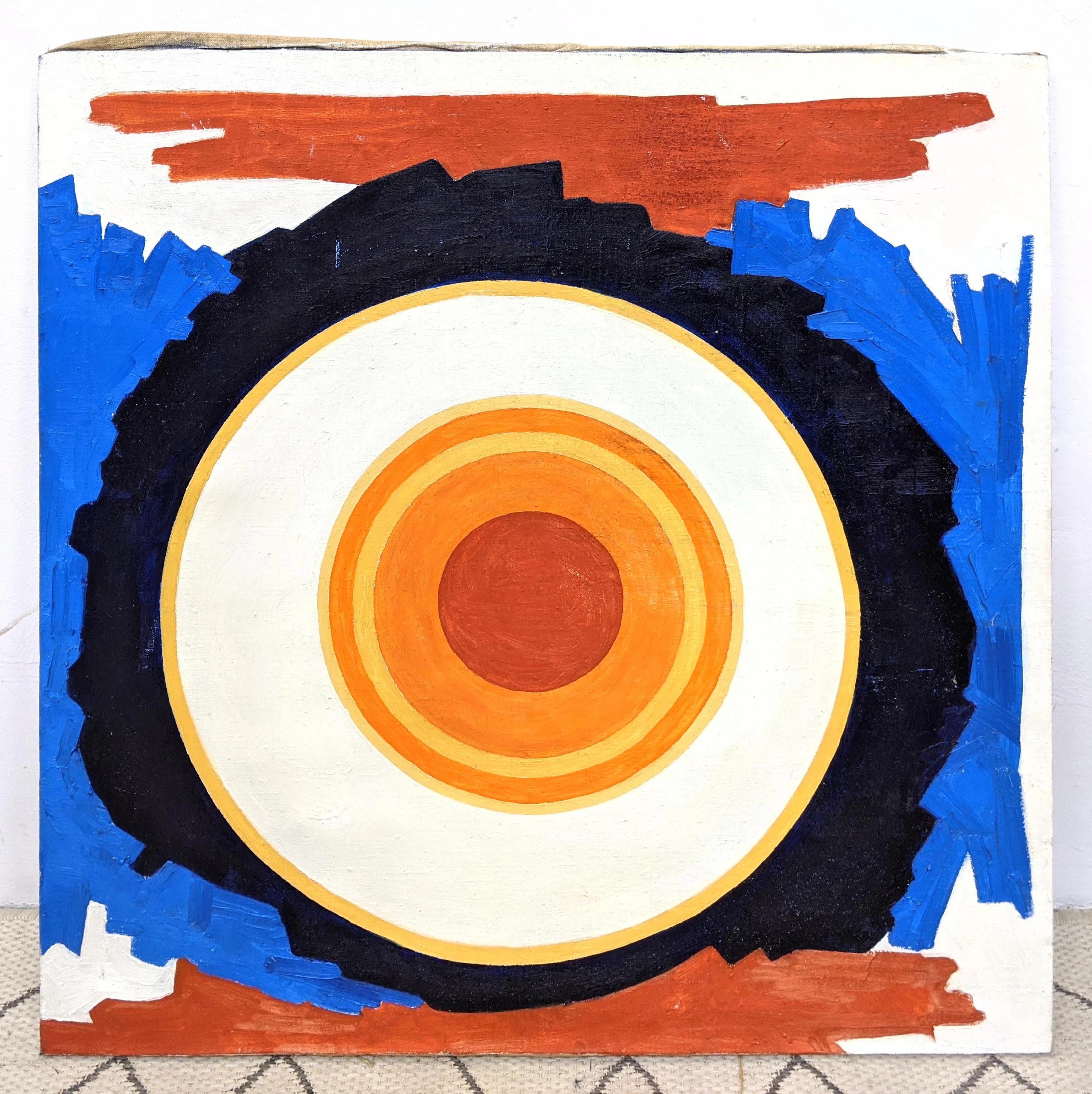 After Kenneth Nolan Target Painting. Unsigned. Unframed
