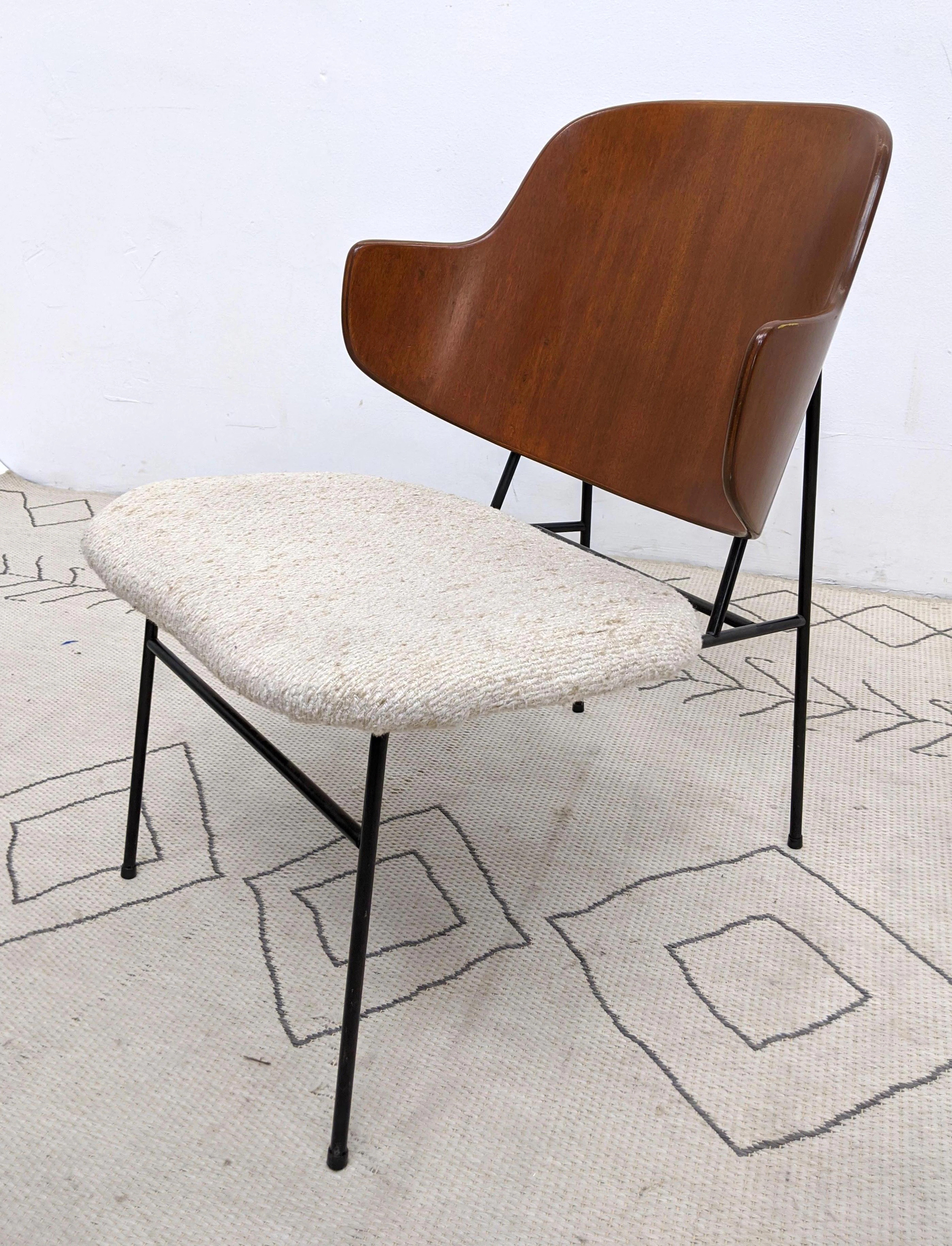 IB KOFOD LARSEN for SELIG Penguin Chair. Marked Denmar