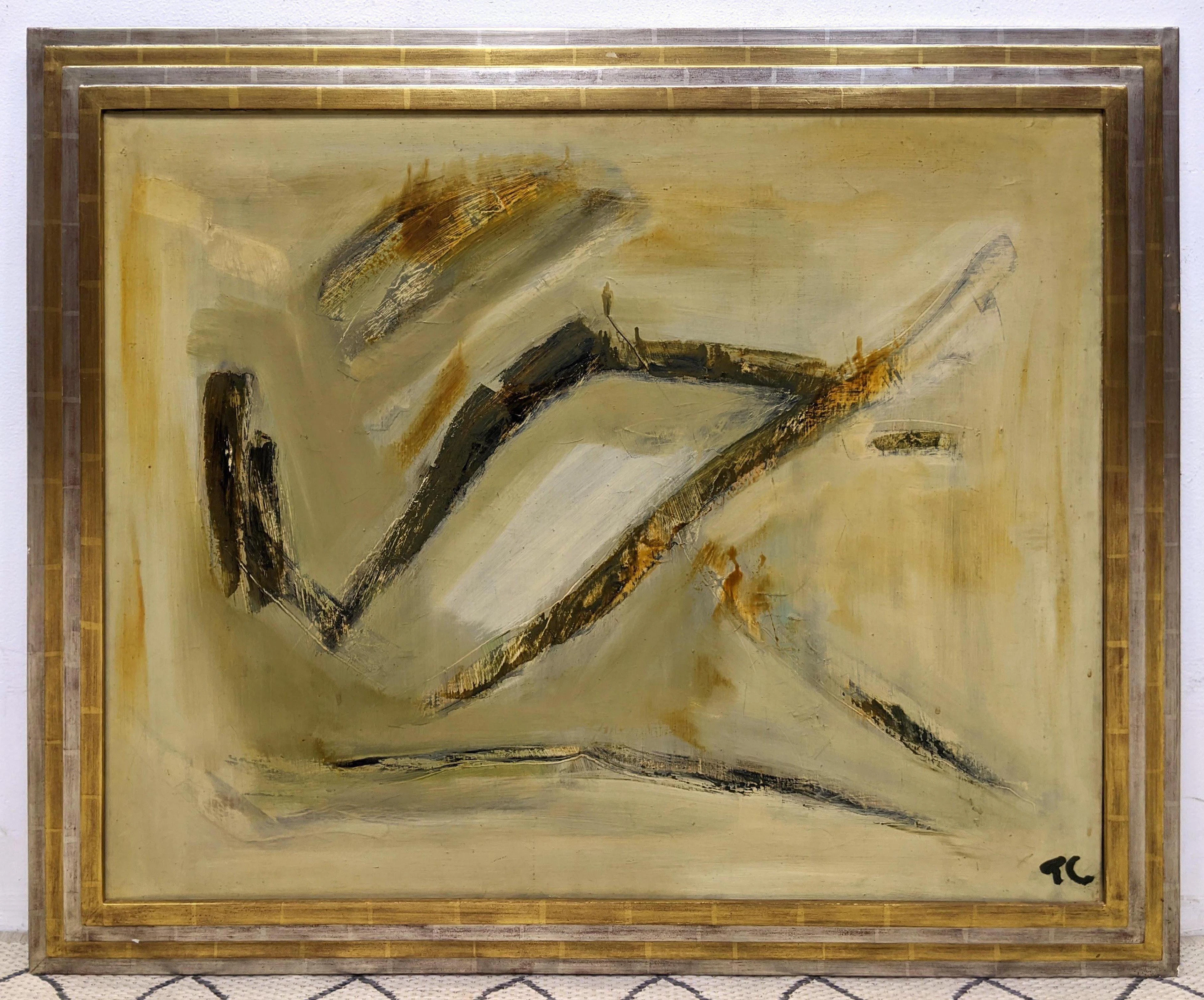 PIERRE TAL-COAT Oil Painting on Canvas. Abstract moder
