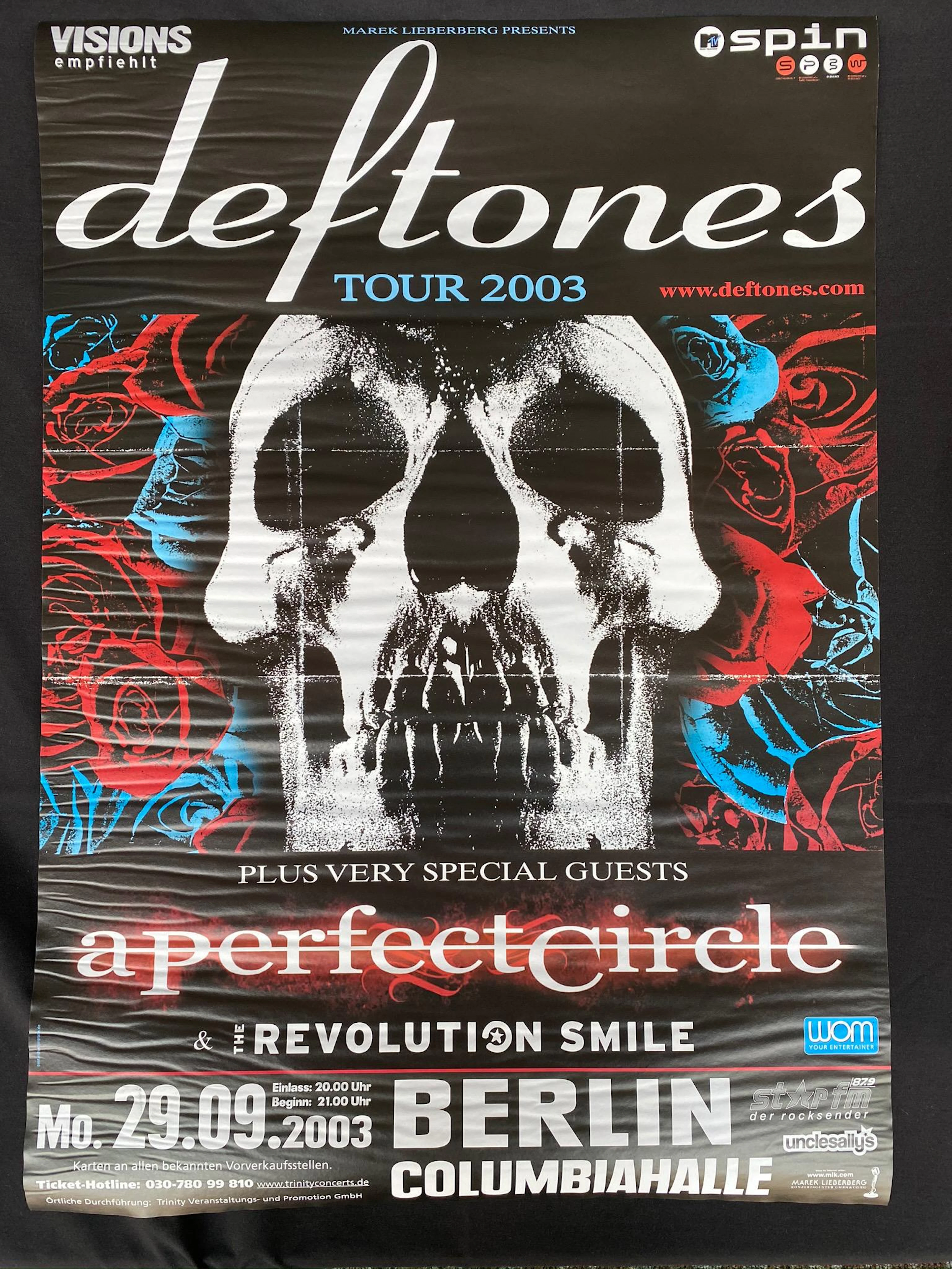 Deftones Concert Poster 2003 Chore Berlin Germany