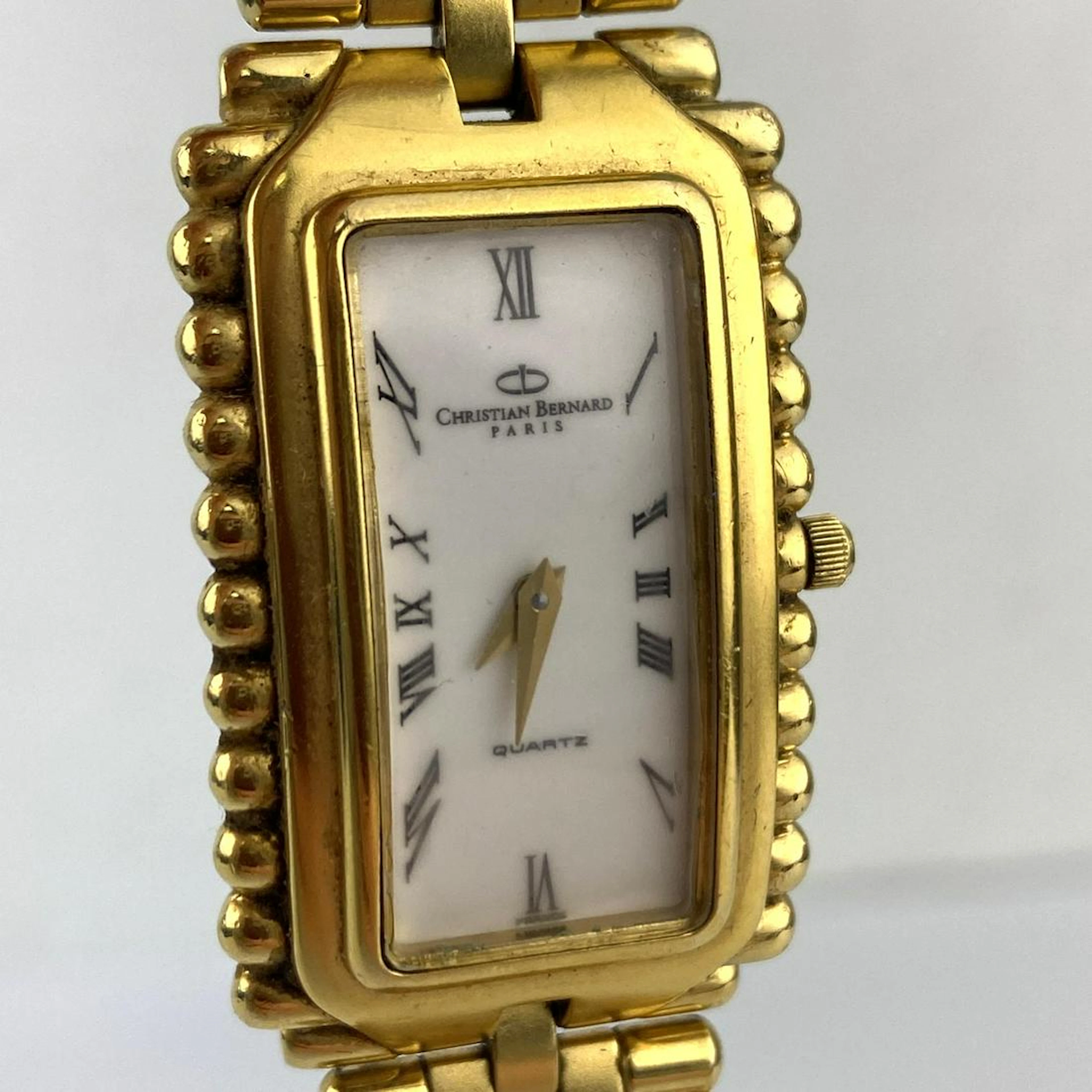 CHRISTIAN BERNARD 18K gold electroplate Wrist Watch. Br