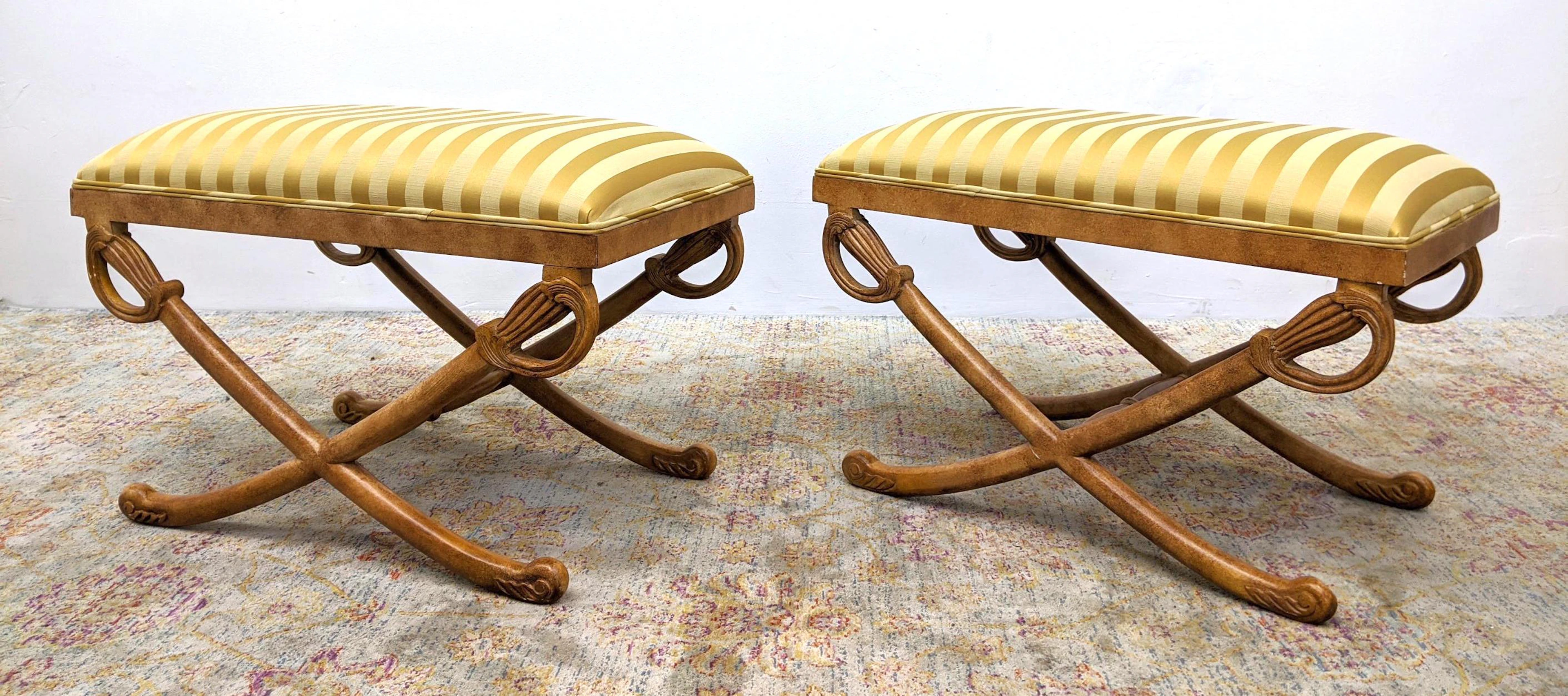 Pr ANDRE ORIGINALS Decorator Benches Stools. Sword and