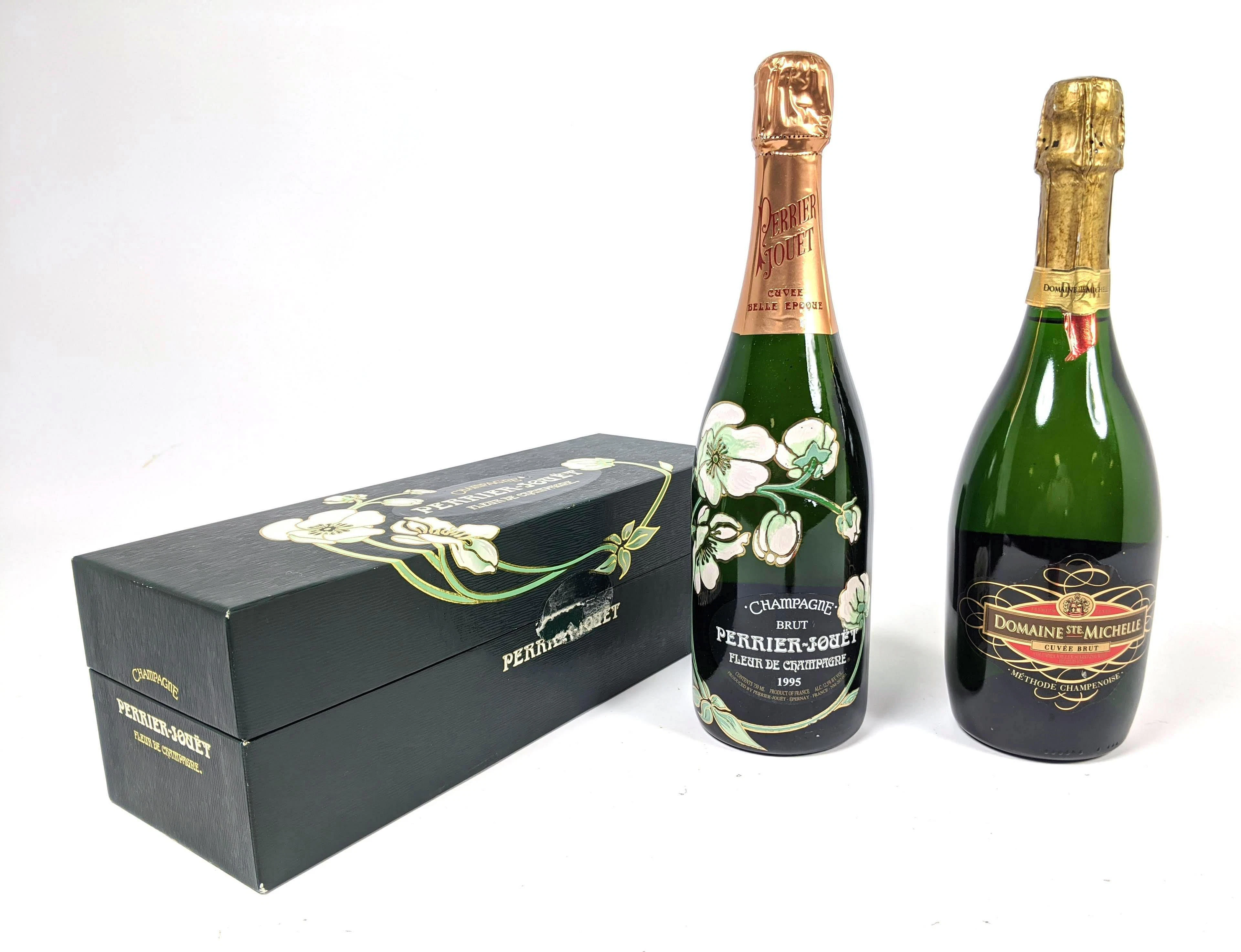 2 Bottles Vintage French Champagne. DOMAINE Ste MICHELL