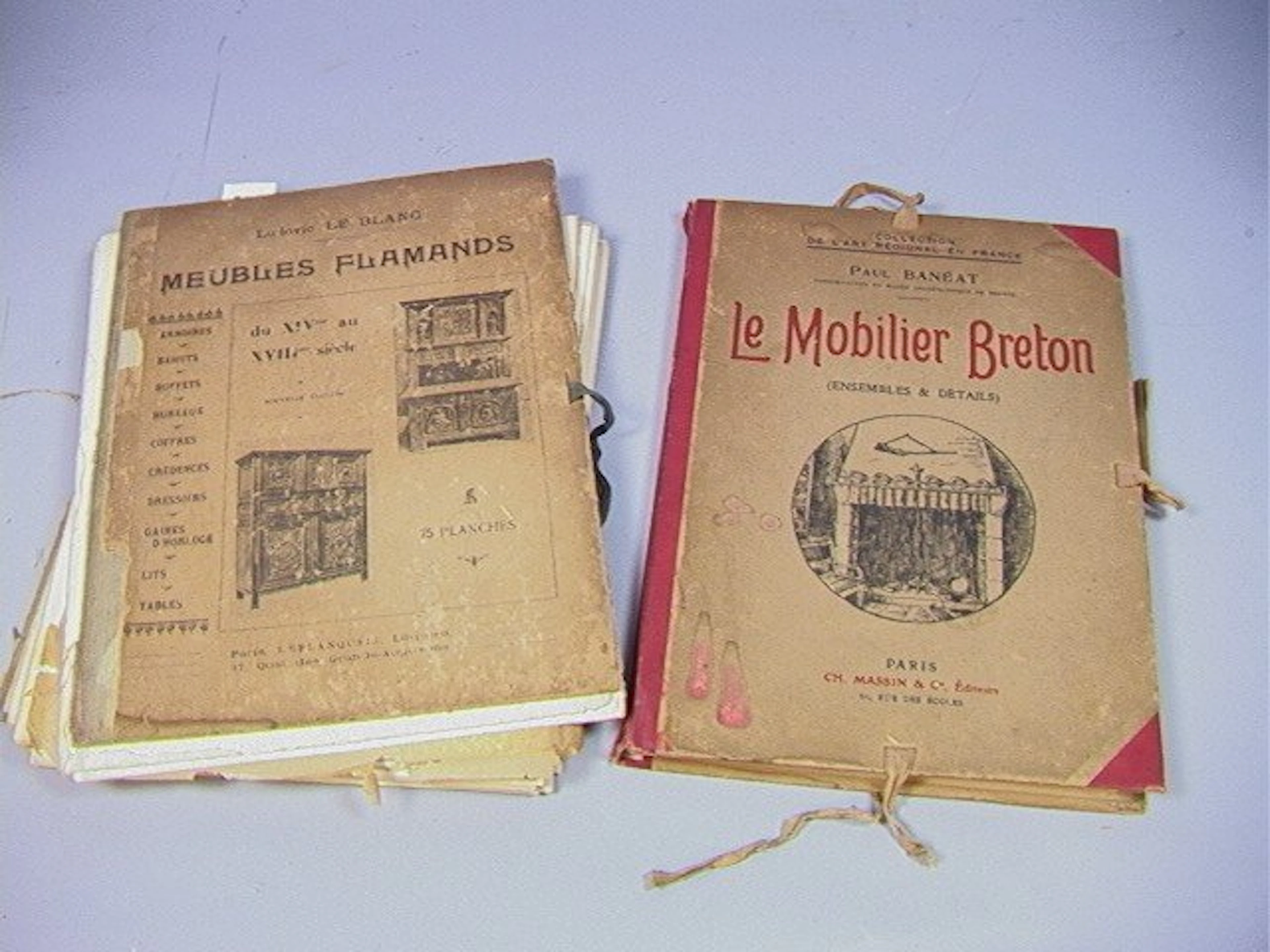 Two early 20th Century Furniture books. French Sp