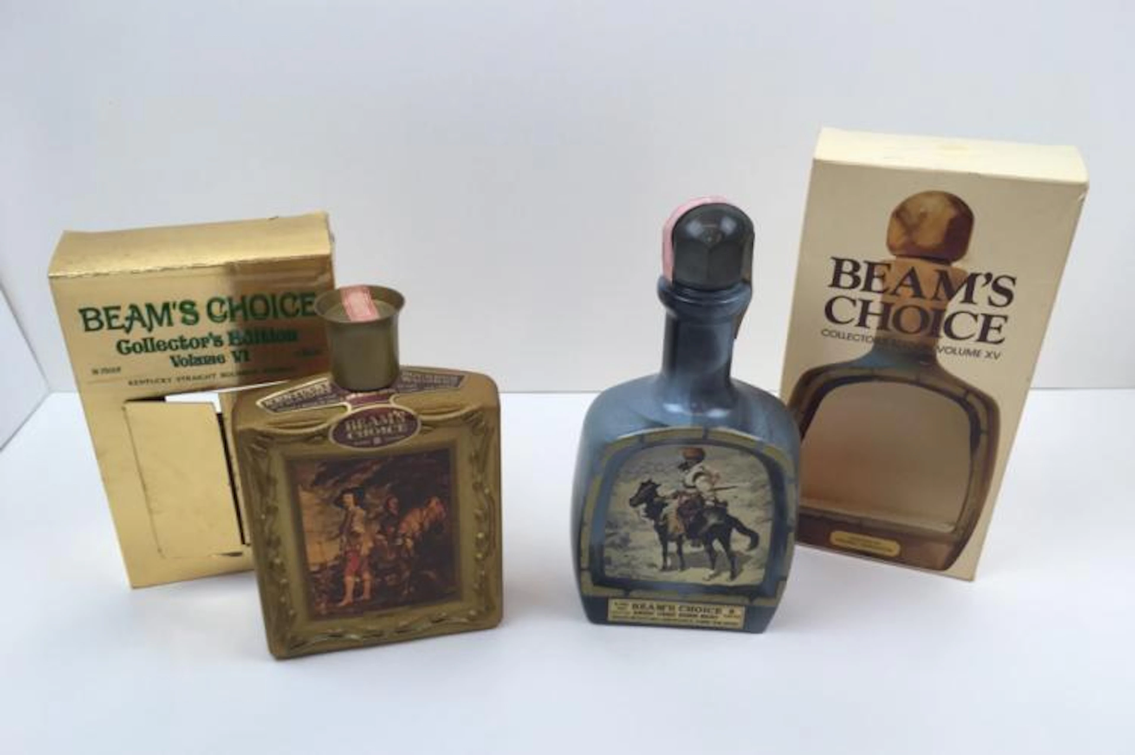 TWO JIM BEAM COLLECTOR'S EDITION DECANTERS