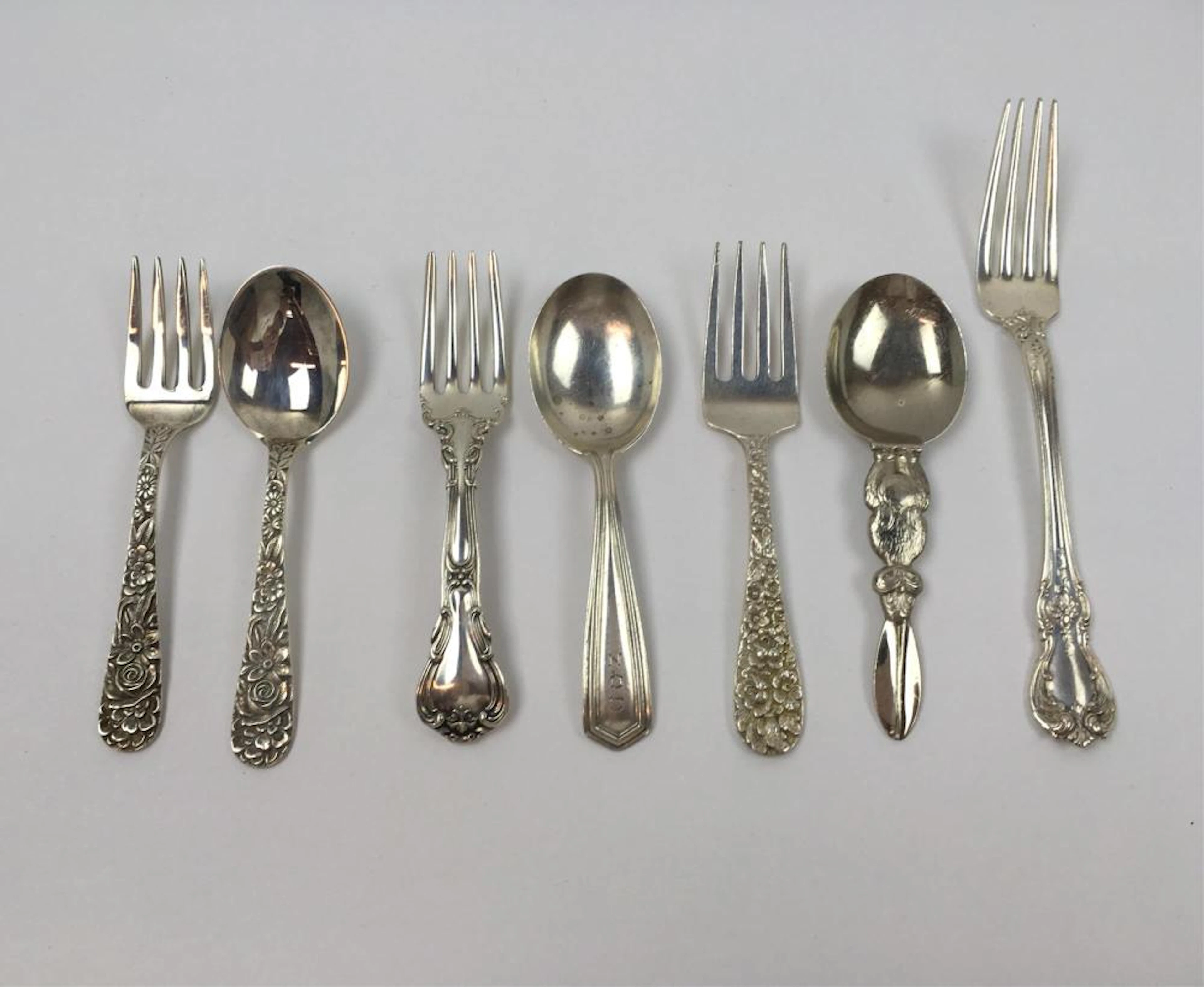 7 PCS OF STERLING FLATWARE