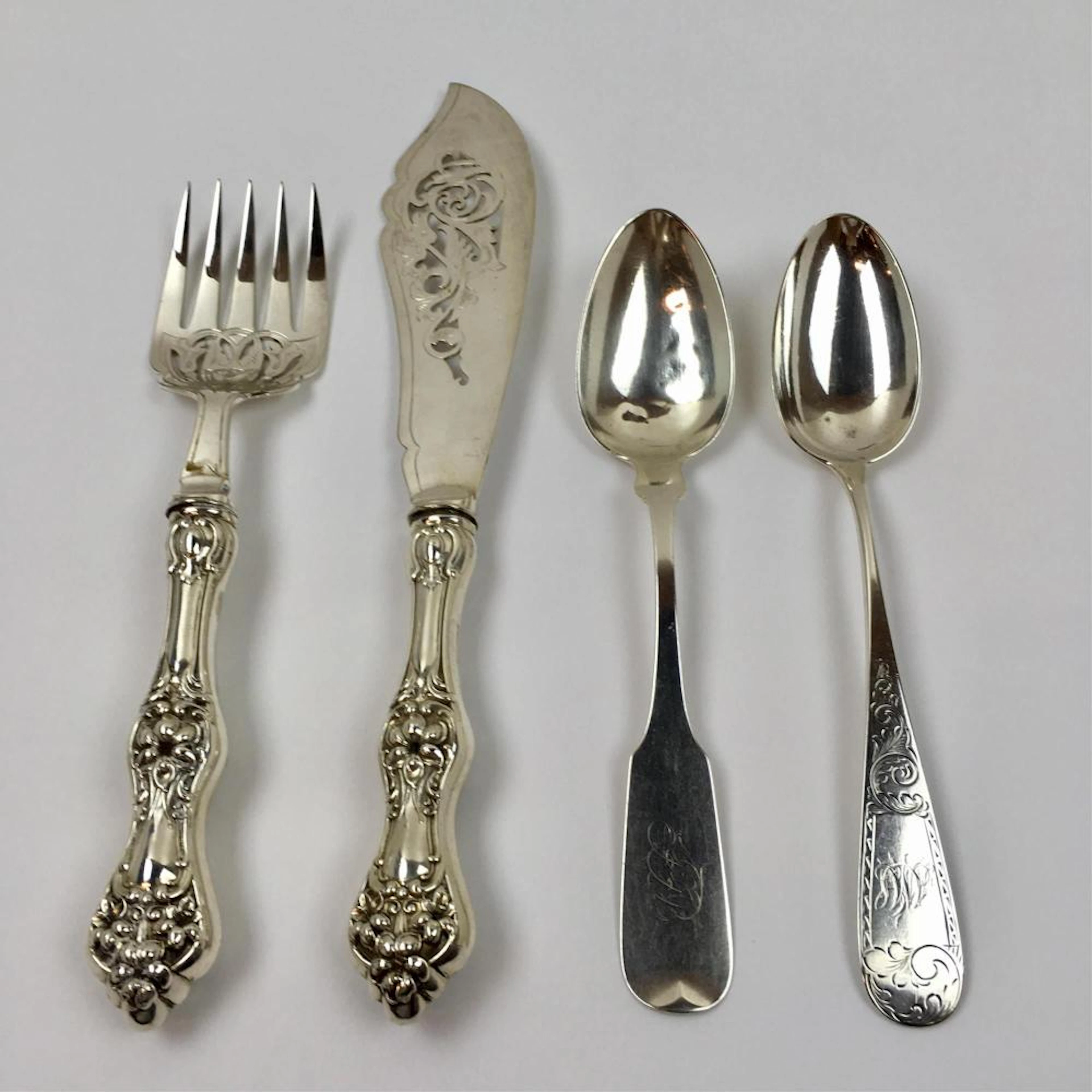 4 PCS OF STERLING SILVER FLATWARE