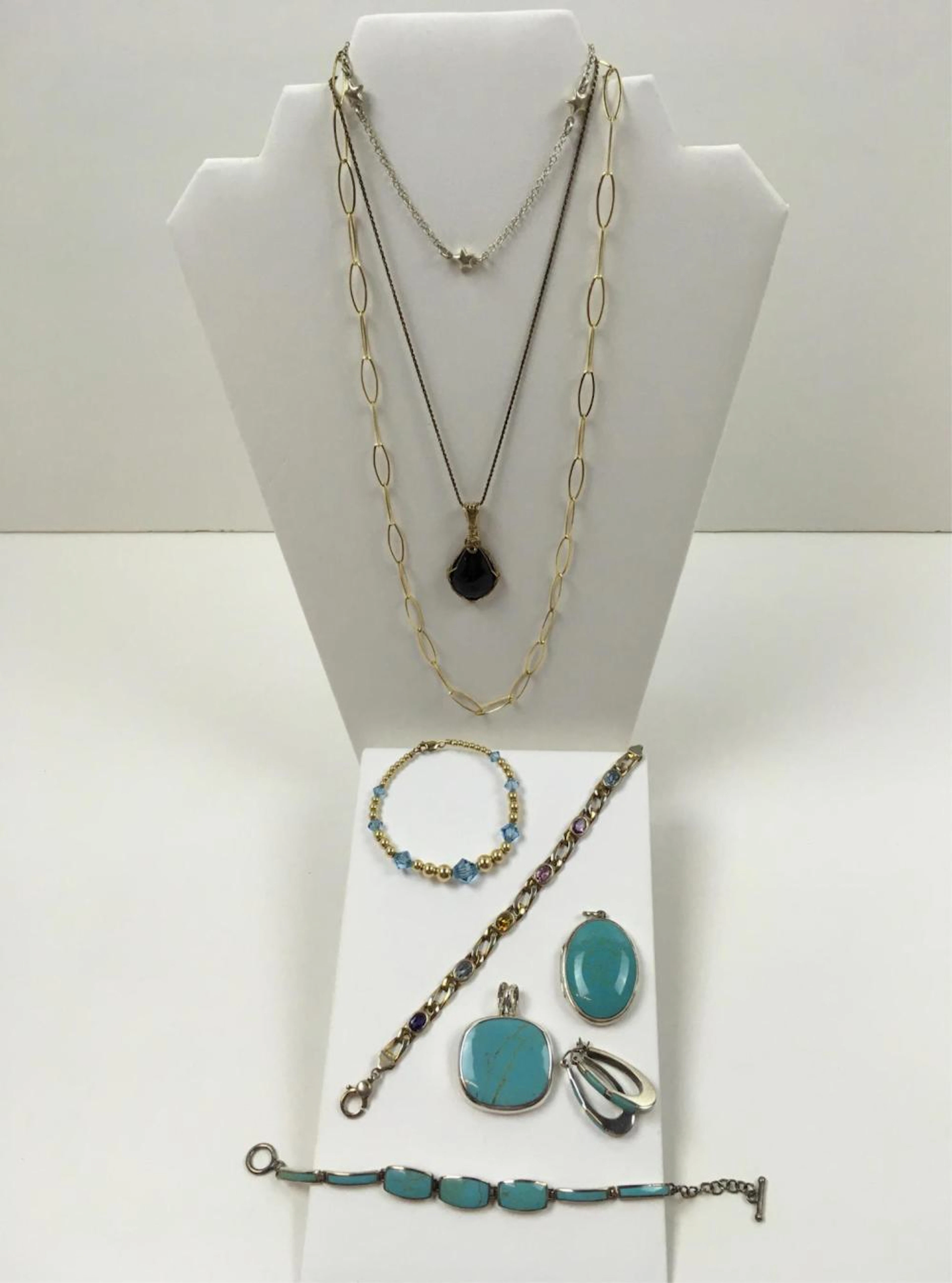 10 PCS OF STERLING SILVER JEWELRY