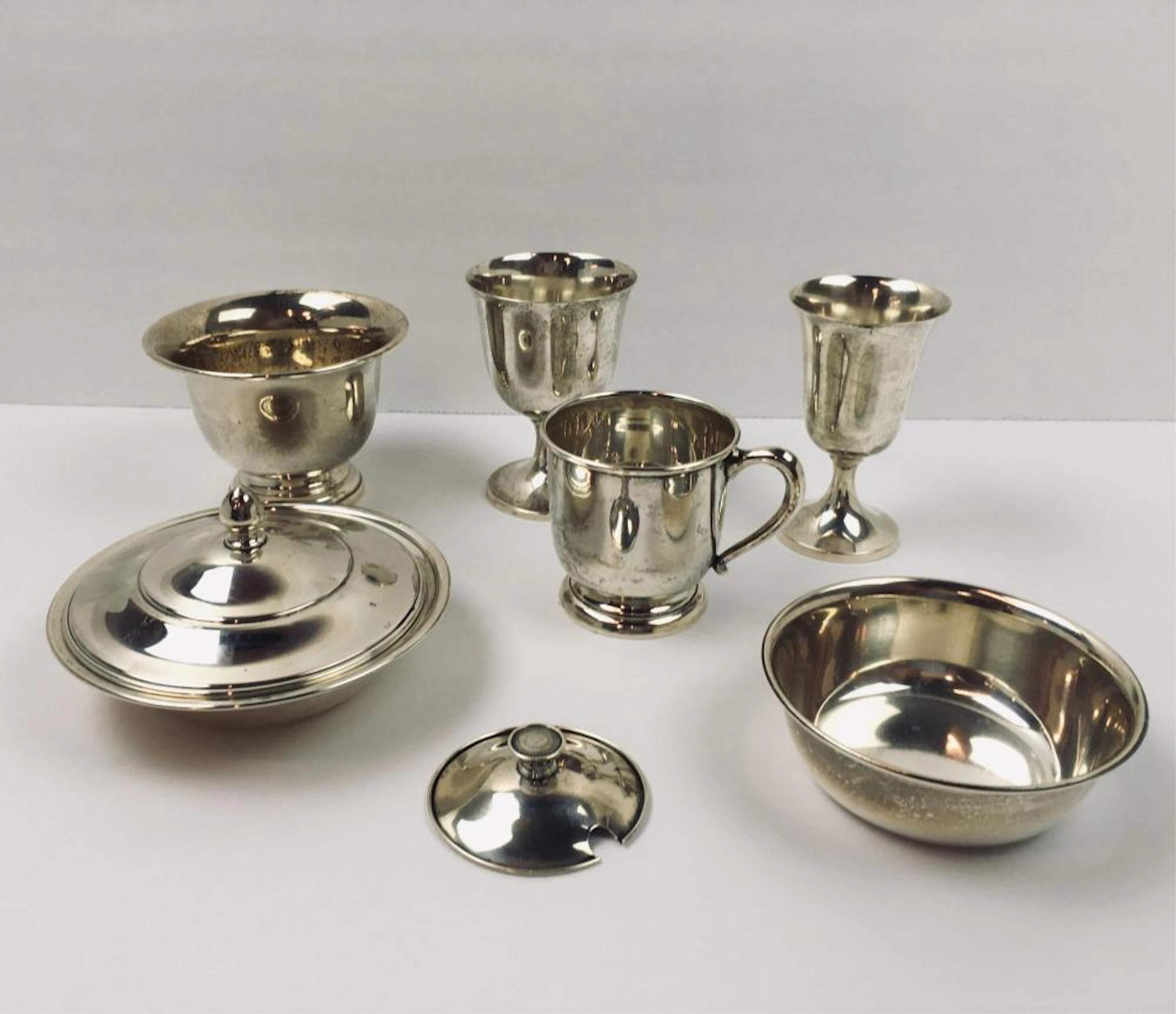 7 PCS OF STERLING SILVER HOLLOWWARE