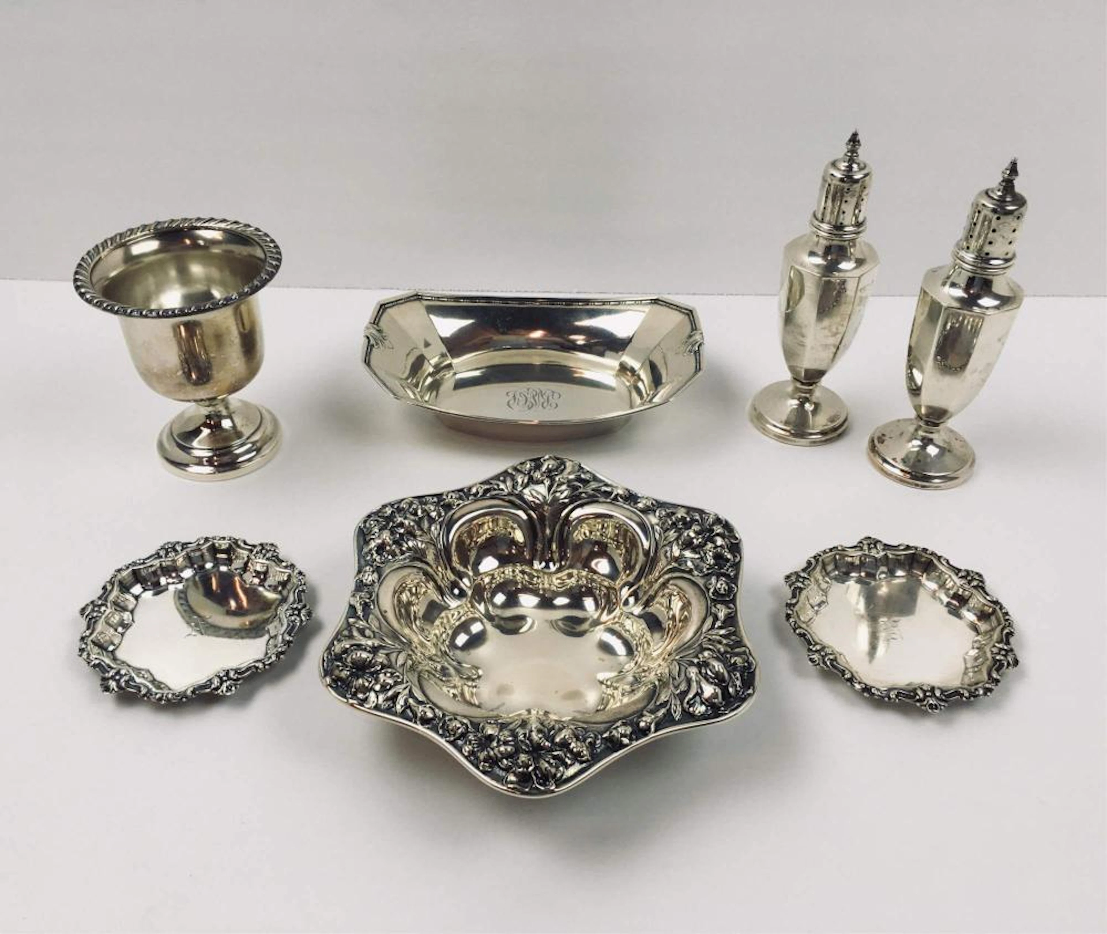 5 PCS OF STERLING SILVER HOLLOWWARE