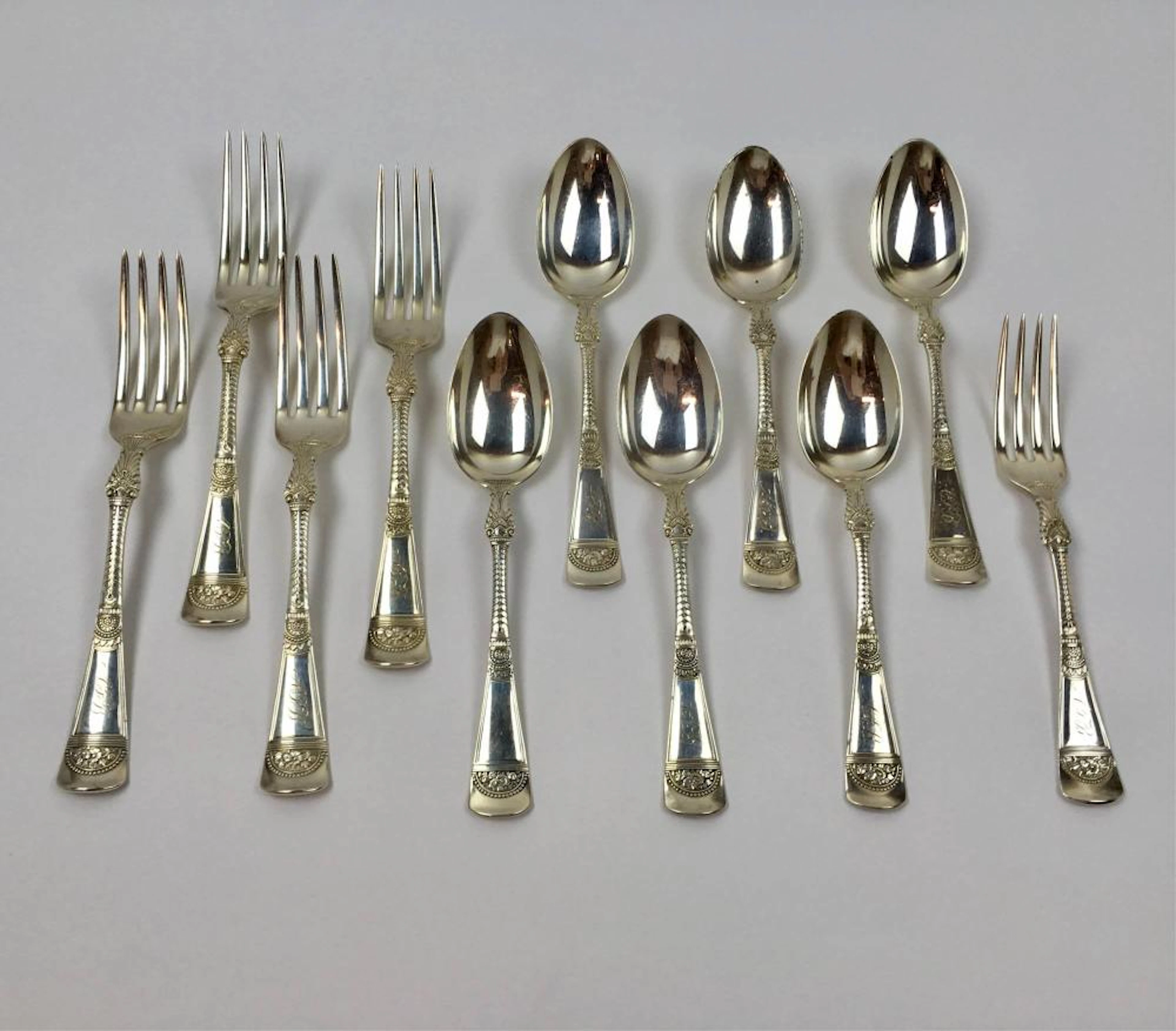 11 PCS OF GORHAM "EMPRESS" STERLING FLATWARE